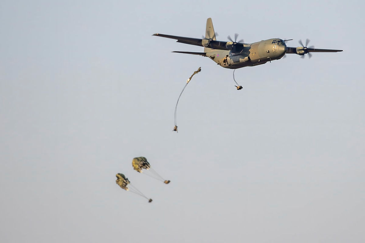 Hercules 47 Squadron over Ukraine 2020 MOD