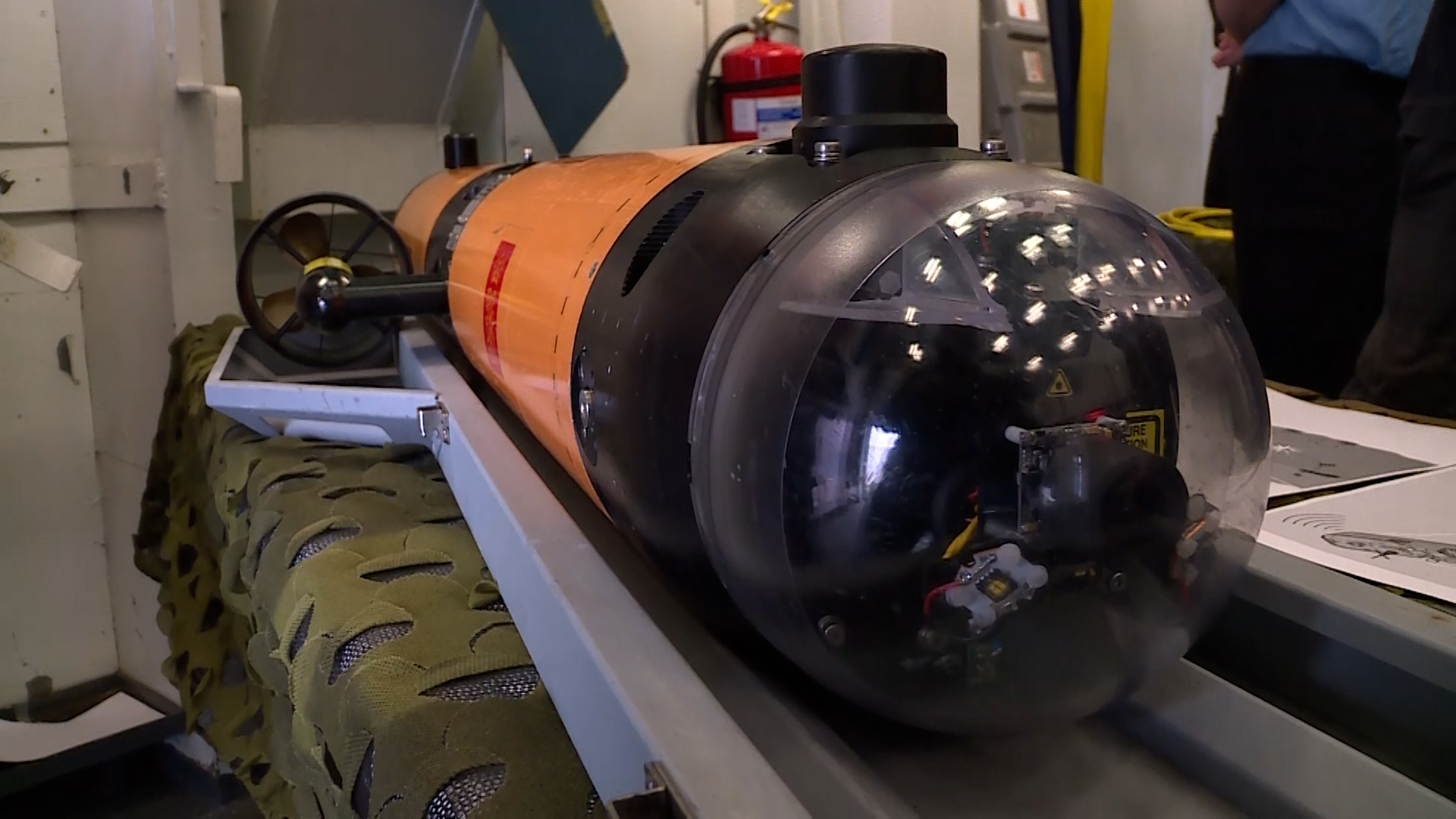 Hi-tech kit designed to detect destroy mines on board Nordkapp 28022023 CREDIT BFBS