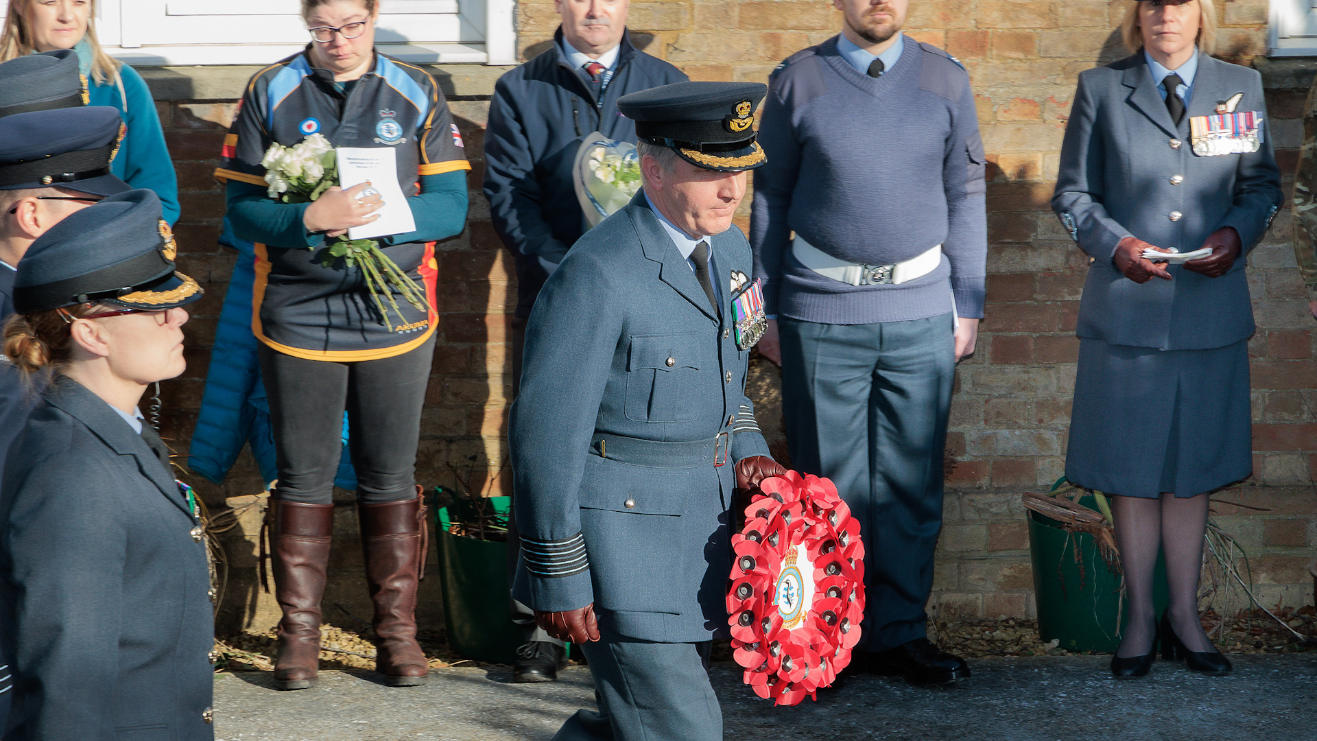 Wreaths were laid at RAF Brize Norton by the Royal Air Force, Australian Air Force, RAF Brize Norton and No. 47 Squadron (Picture: Royal Air Force)