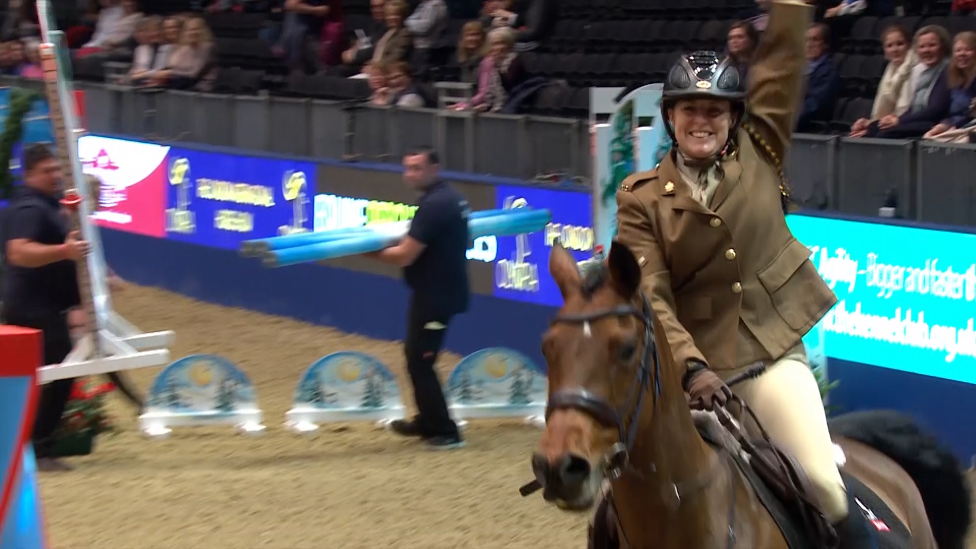 LCpl Hall won the forces showjumping title last year.