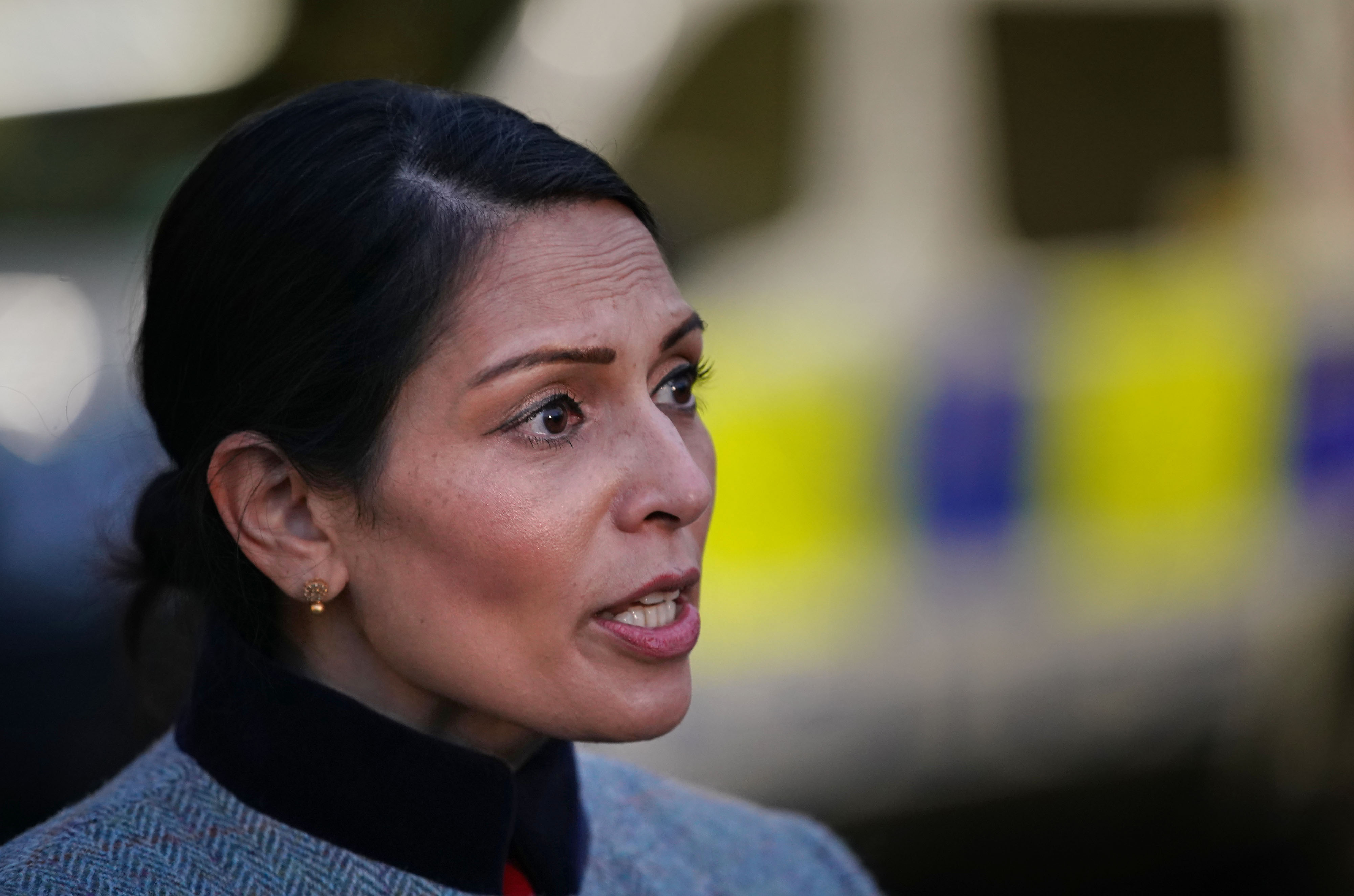 Ms Patel said the lowered threat level still meant an attack on the UK remained "likely" (Picture: PA).