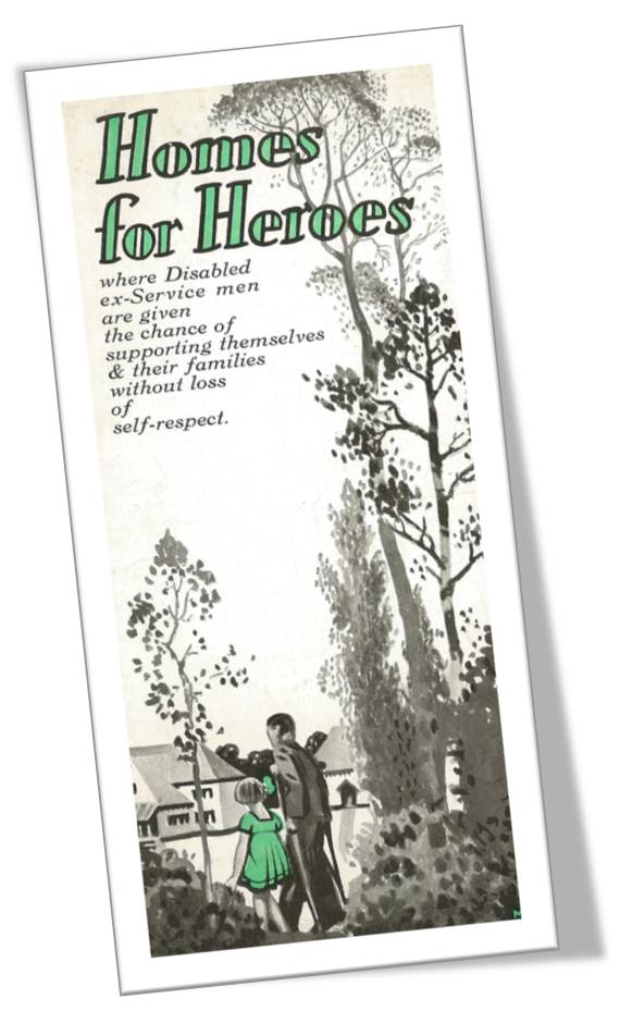 ‘Home for Heroes’, a WW1 or post-WW1-era leaflet by Enham Village Centre (image: Enham Trust)