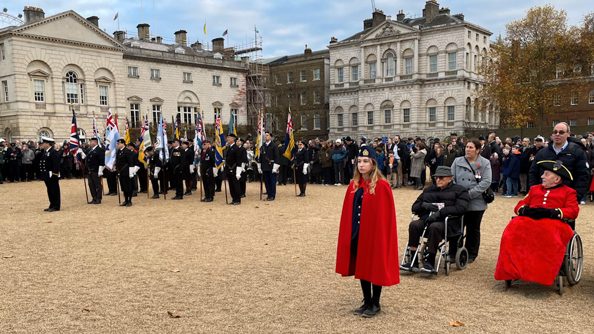 Horse Guards Parade AJEX parade beginning 171124 CREDIT BFBS