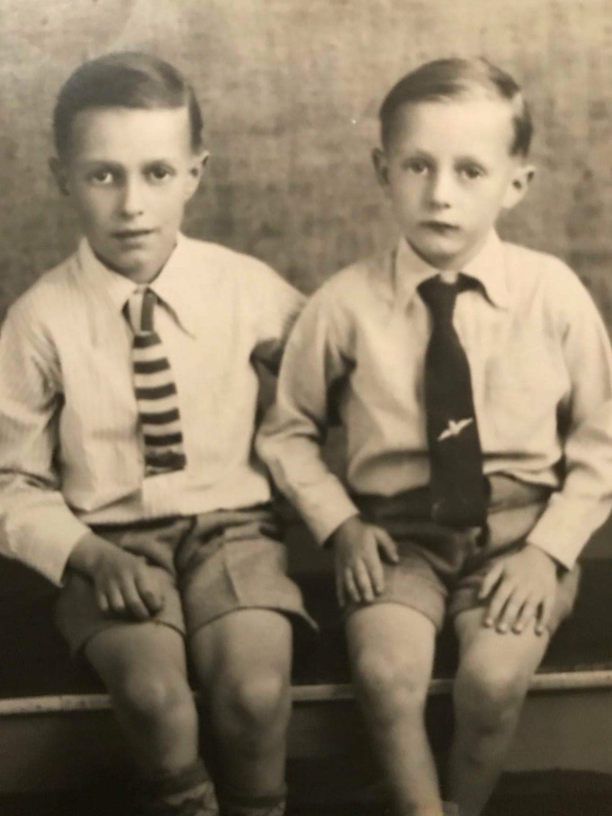 Triangle news RAF veteran David Board and brother 