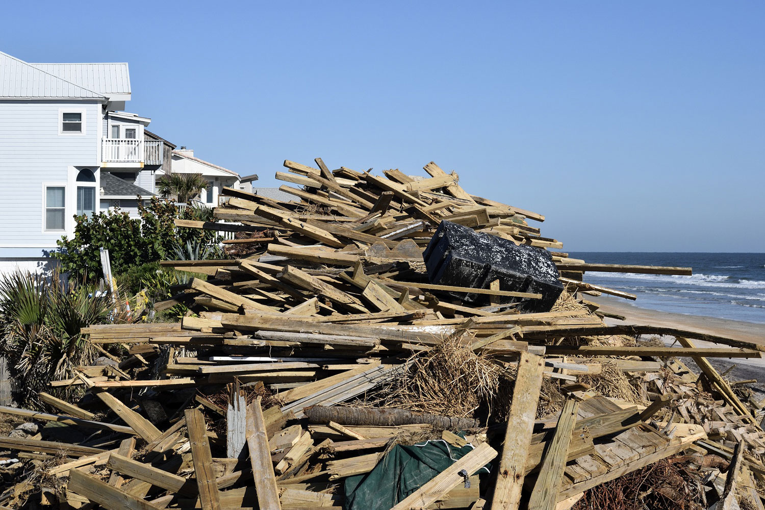 Hurricane damage