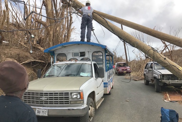 Team Rubicon UK and Serve On volunteers get to work after Hurricane Irma