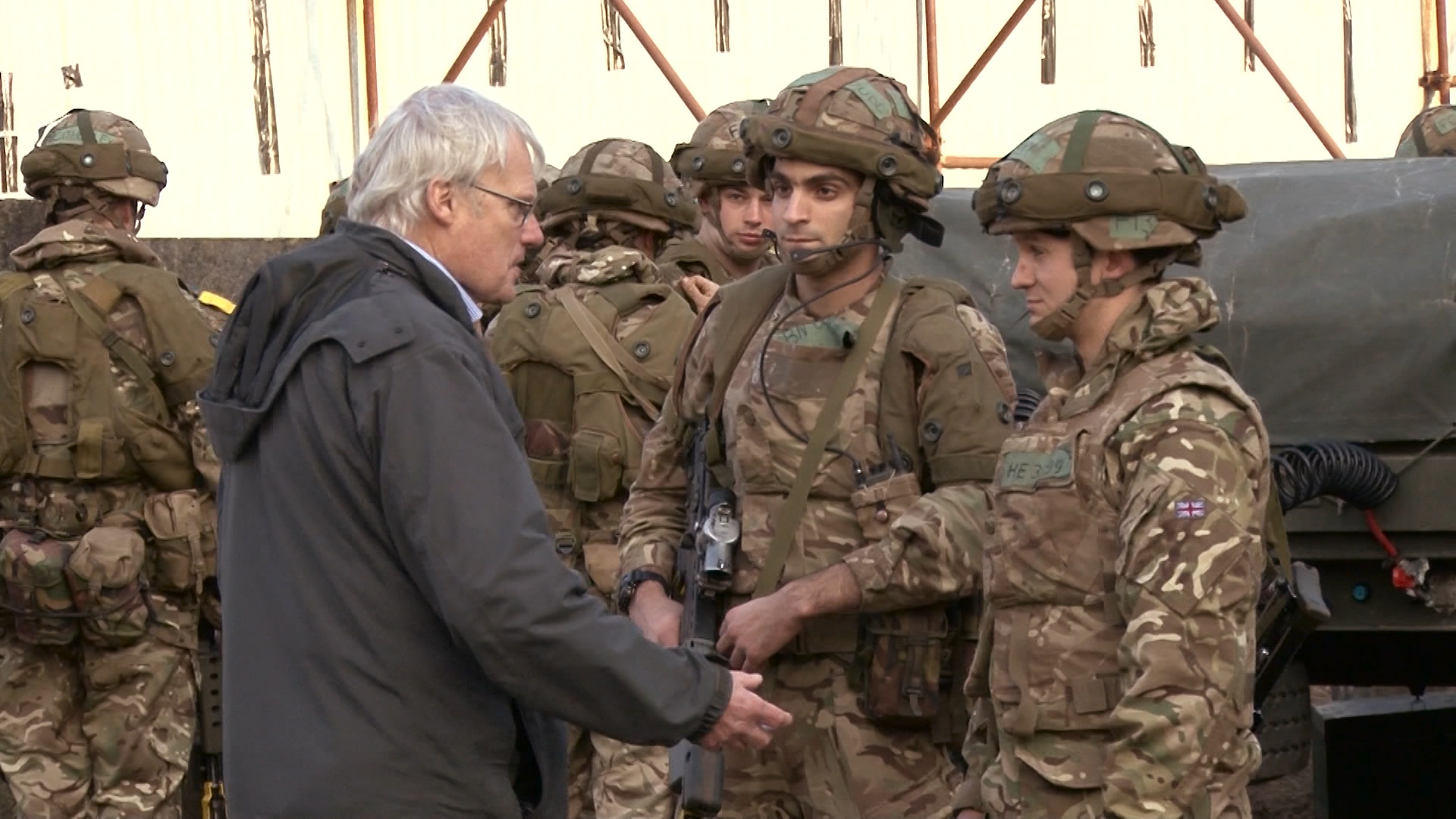 The International Committee of the Red Cross, has been on exercise with Officer Cadets to show how they operate.