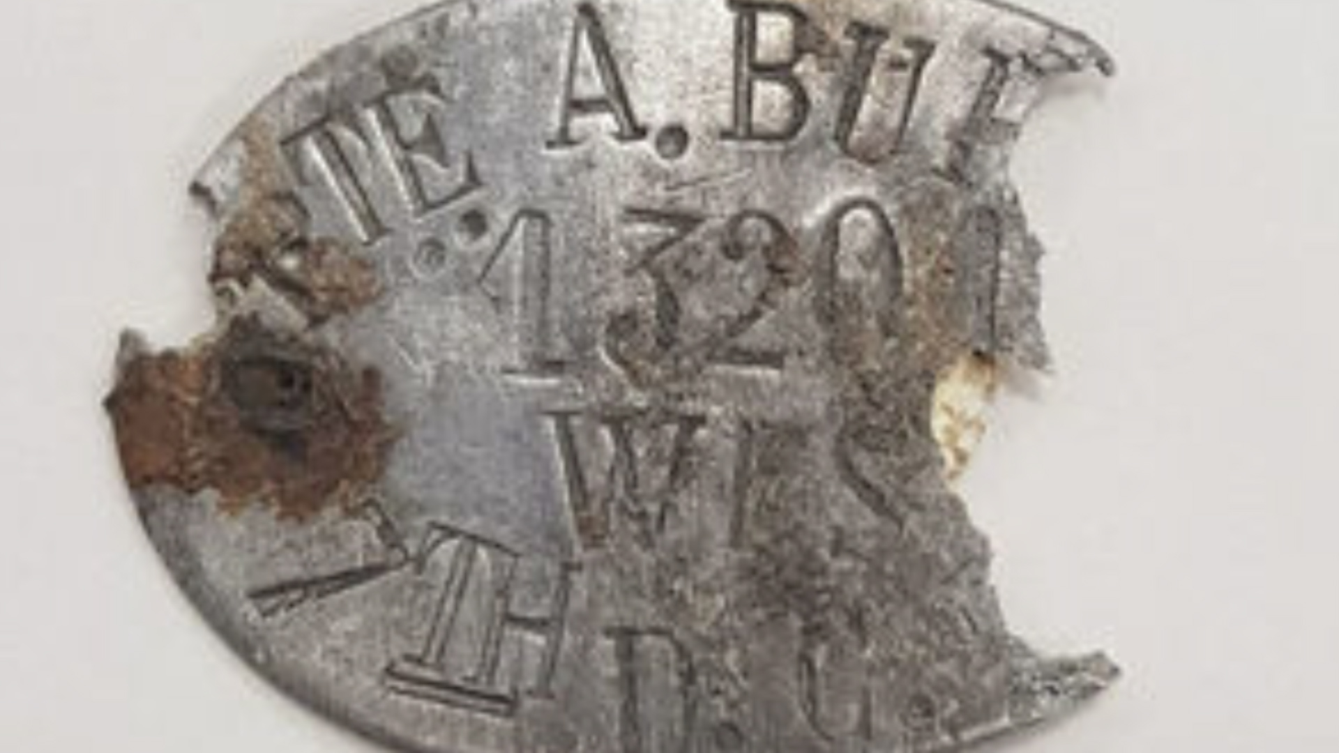 ID tag that helped dentify Pte Burt’s remains 150419 CREDIT Crown Copyright.jpg