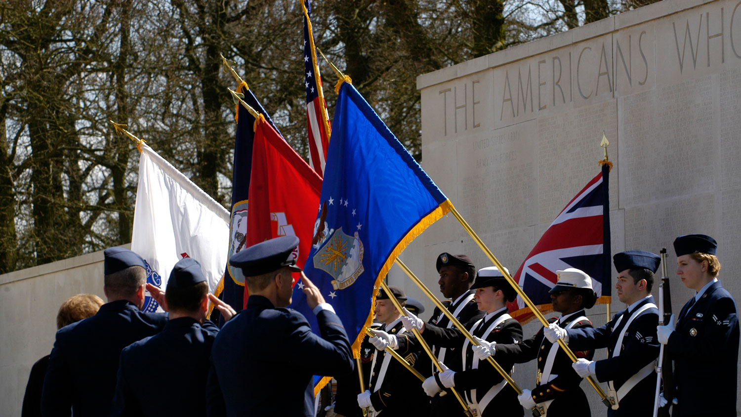 Image ID 943390 Ceremony at Cambridge American Cemetery, in Madingley, UK in April 2013 to mark 69th anniversary of Exercise Tiger tragedy CREDIT US Department of Defense