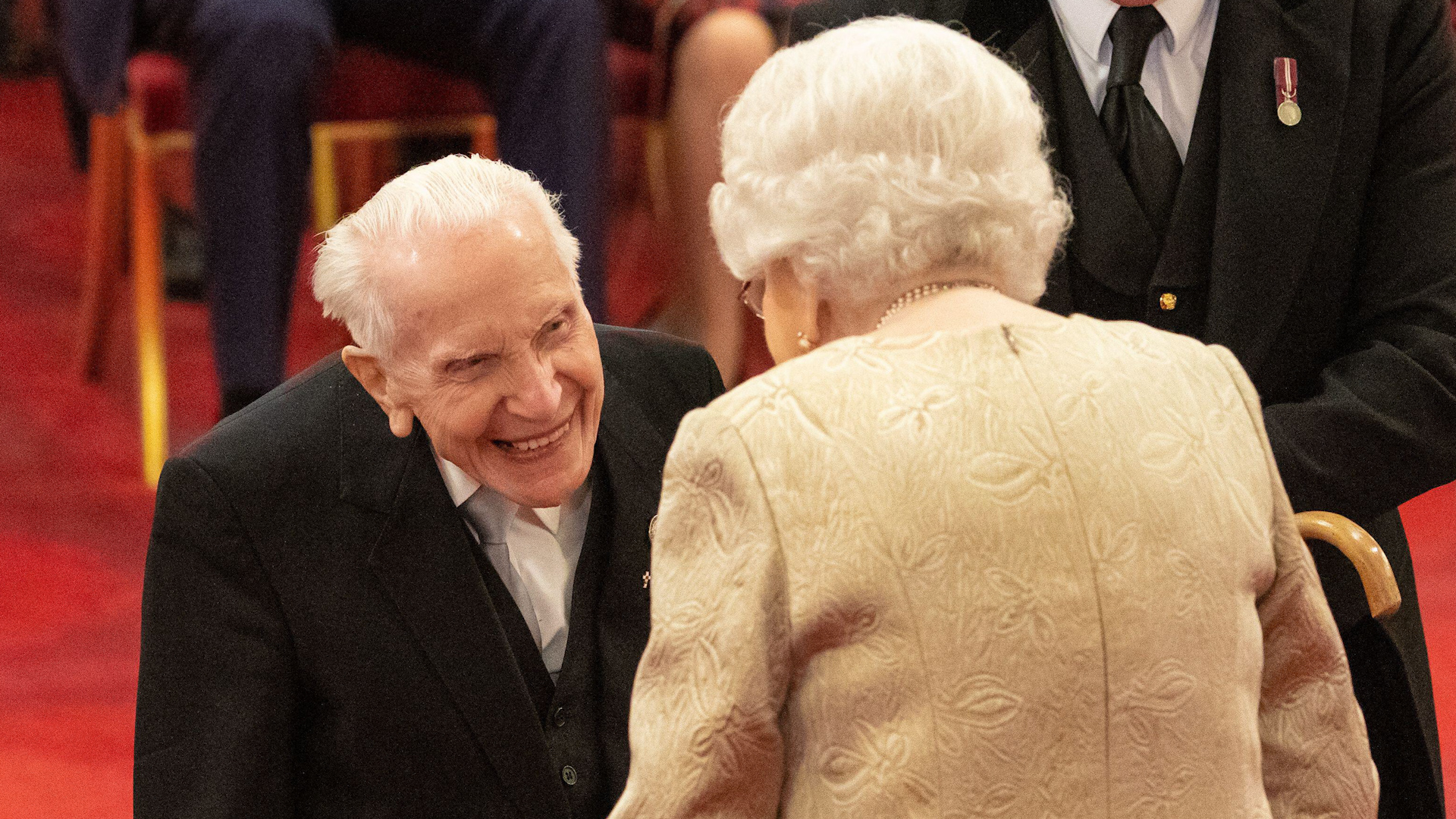 Harry Billinge is made an MBE by the Queen