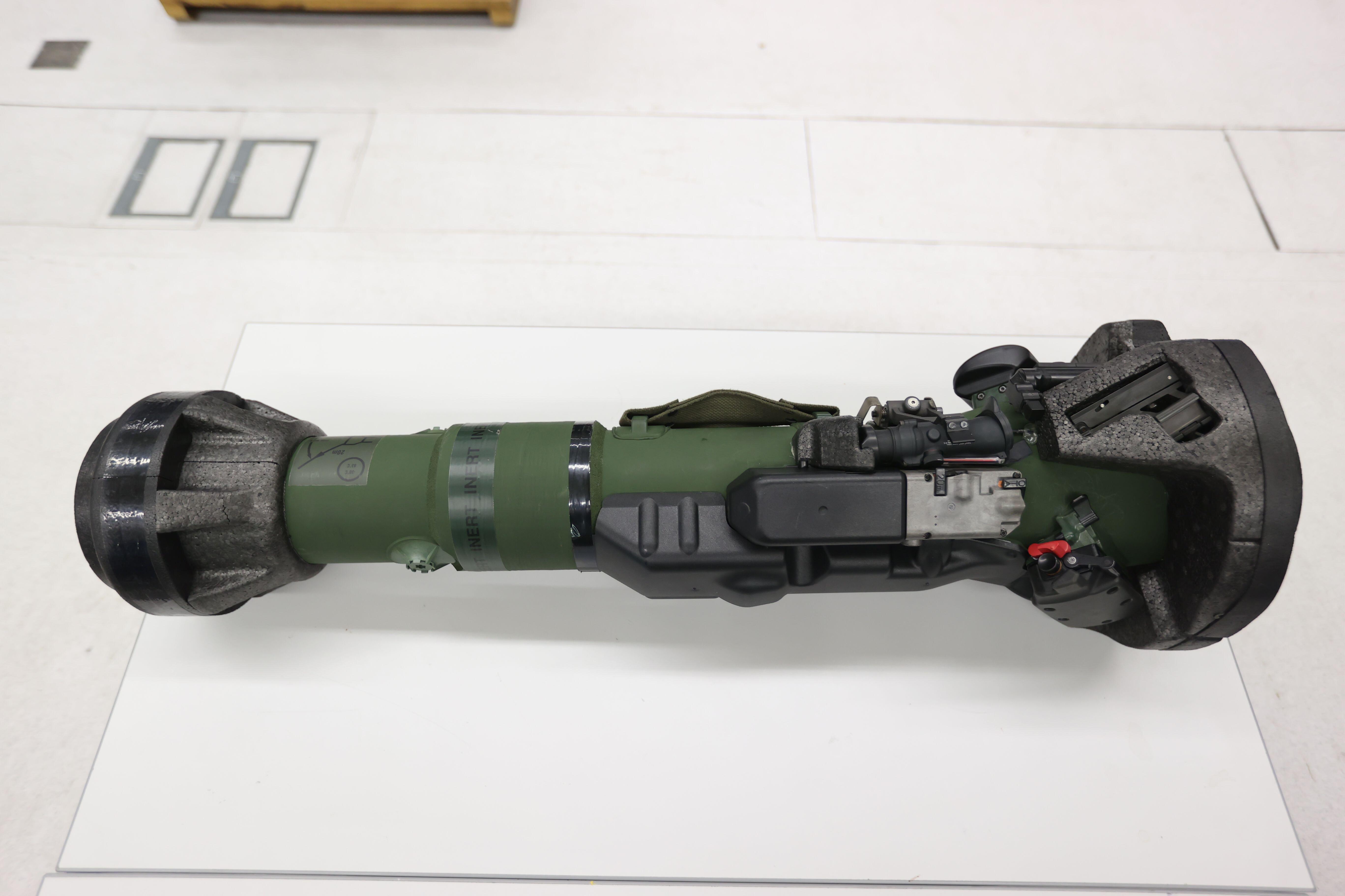 An NLAW on display at the Thales UK plant in Belfast
