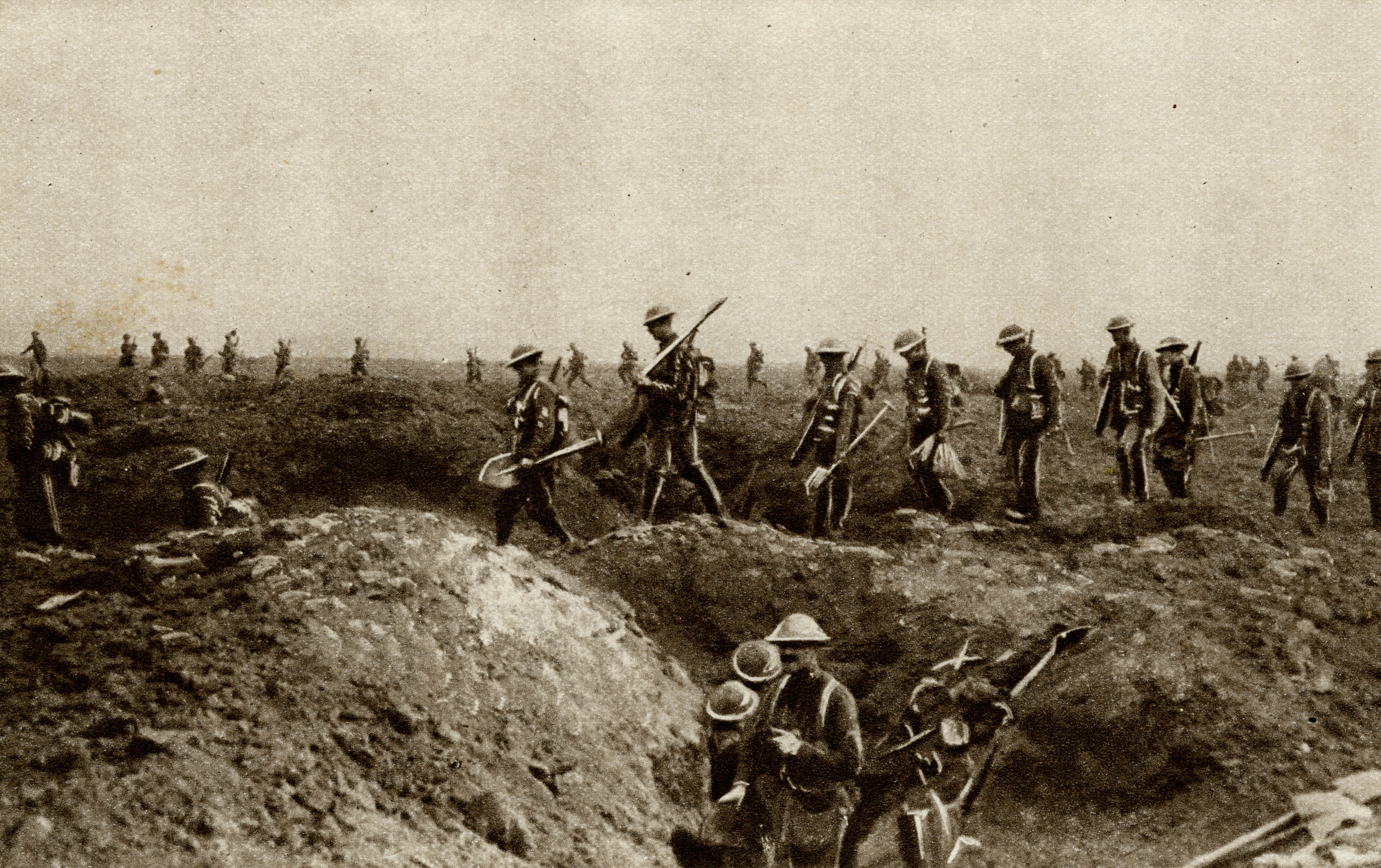 British Soldiers during the Battle of the Somme 1916