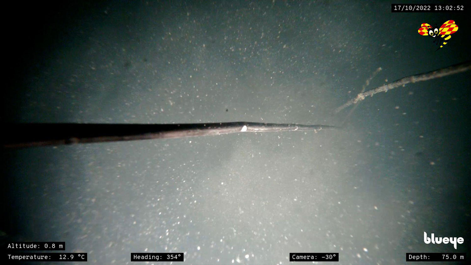 Image ID 2K7MT3T Baltic Sea Sweden 17 October 2022. Expressen on the site where an explosion occurred and damaged the gas pipeline Nord Stream 1 NOTE images must not be cropped CREDIT TT News Agency Alamy Stock Photo EXP 01122023