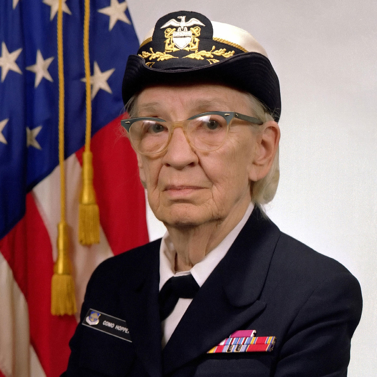 Image ID PGHCJ5 Commodore Grace Hopper, American computer scientist, US Navy Rear Admiral and one of the first programmers of the Harvard Mark I computer CREDIT NASA Archive Alamy Stock Photo EXP 231124