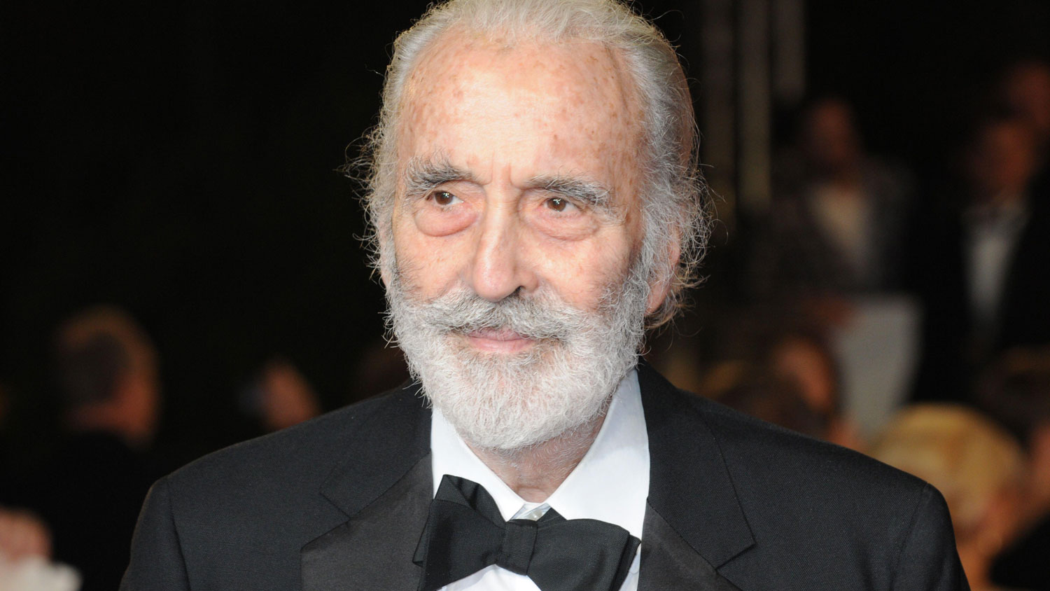 Image ID 2PPPW82 Sir Christopher Lee at the Royal World Premiere of Skyfall held at the Royal Albert Hall on 23 Oct 2012 CREDIT LANDMARK MEDIA Alamy Stock Photo EXP 231124