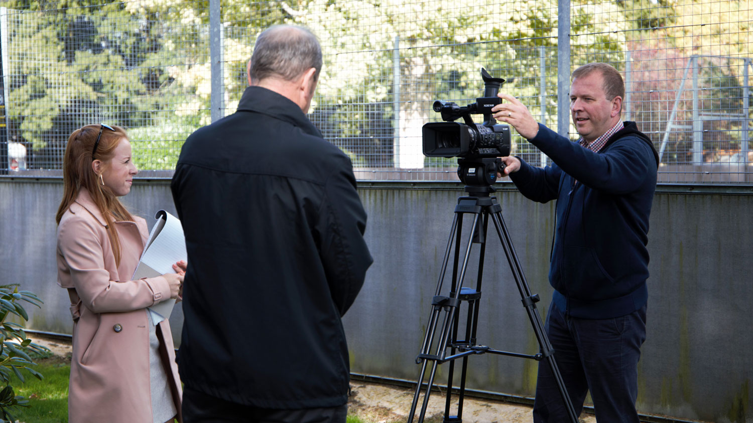 Forces Media Academy Students Filming at SSVC