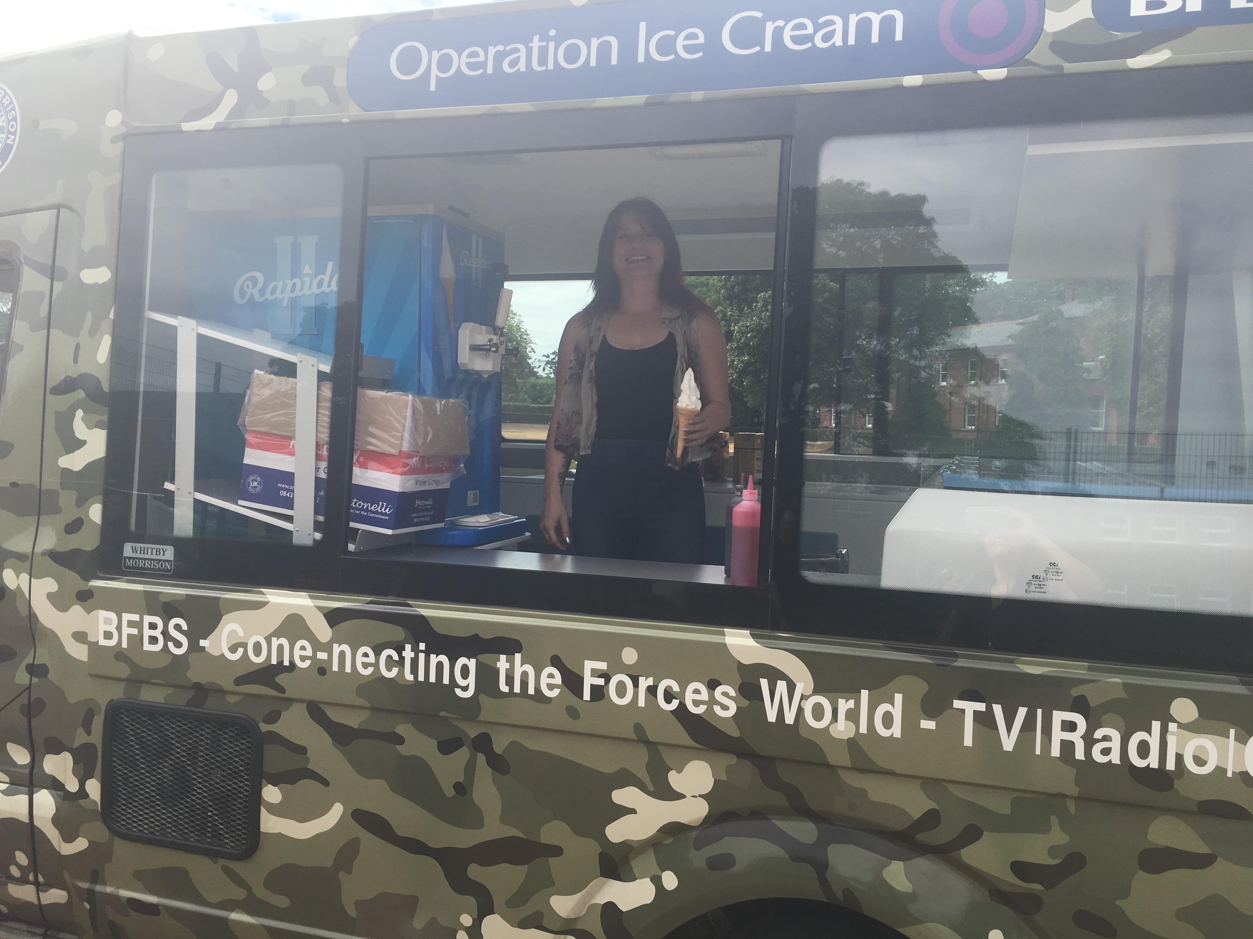 Op Ice cream at Grenadier Guards Family Fun Day