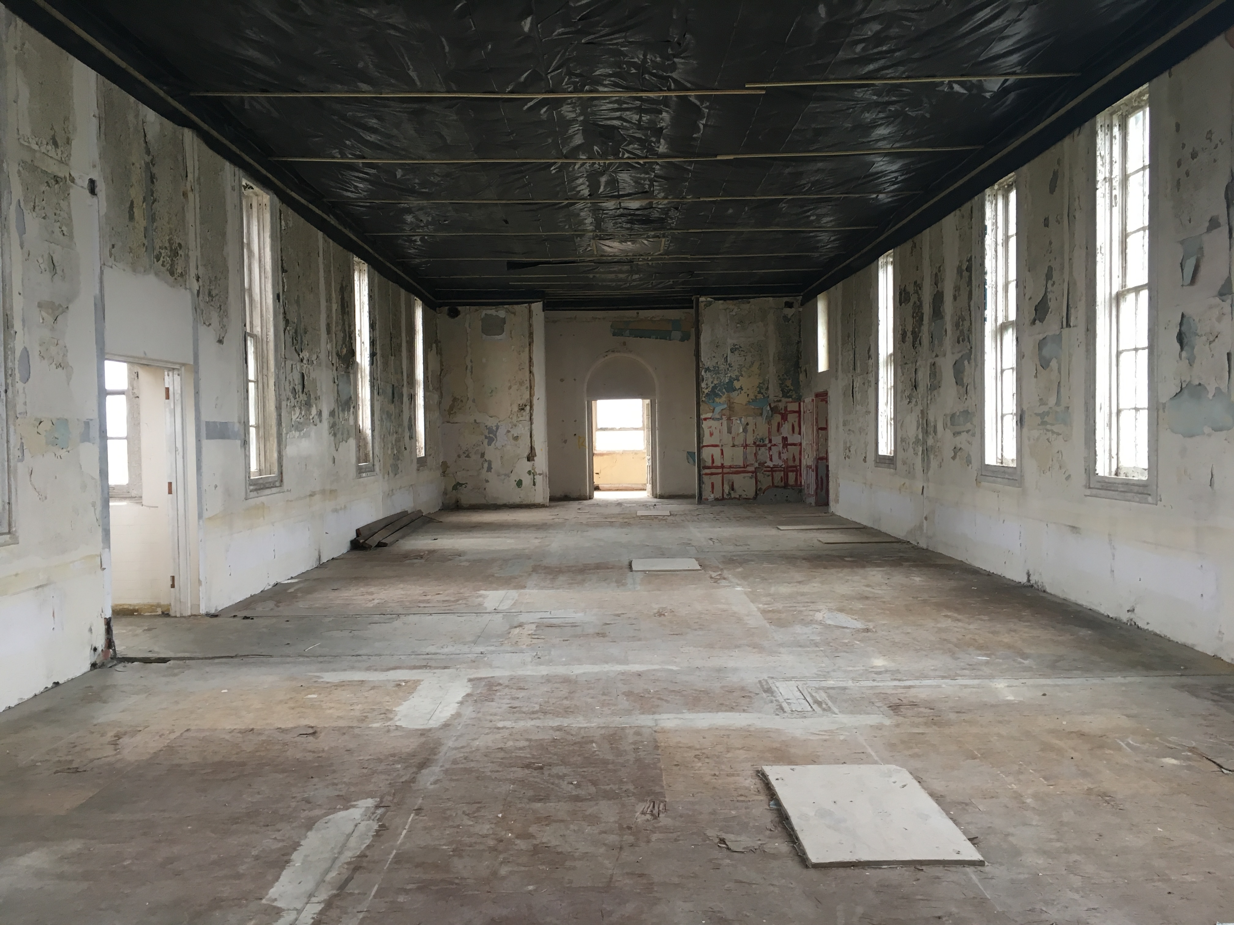 One of Cambridge Military Hospital's now empty wards