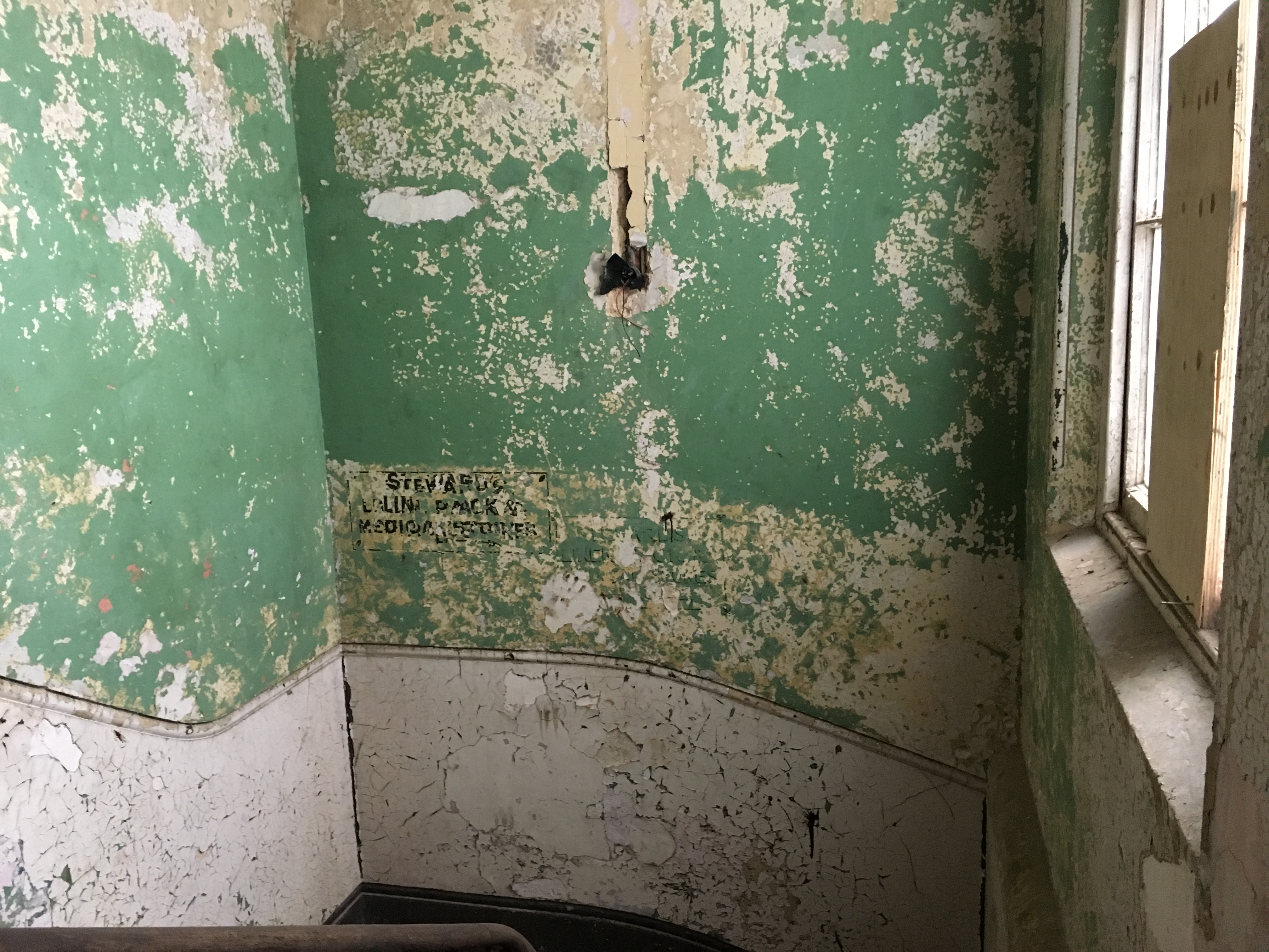 Cambridge Military Hospital's deteriorating walls