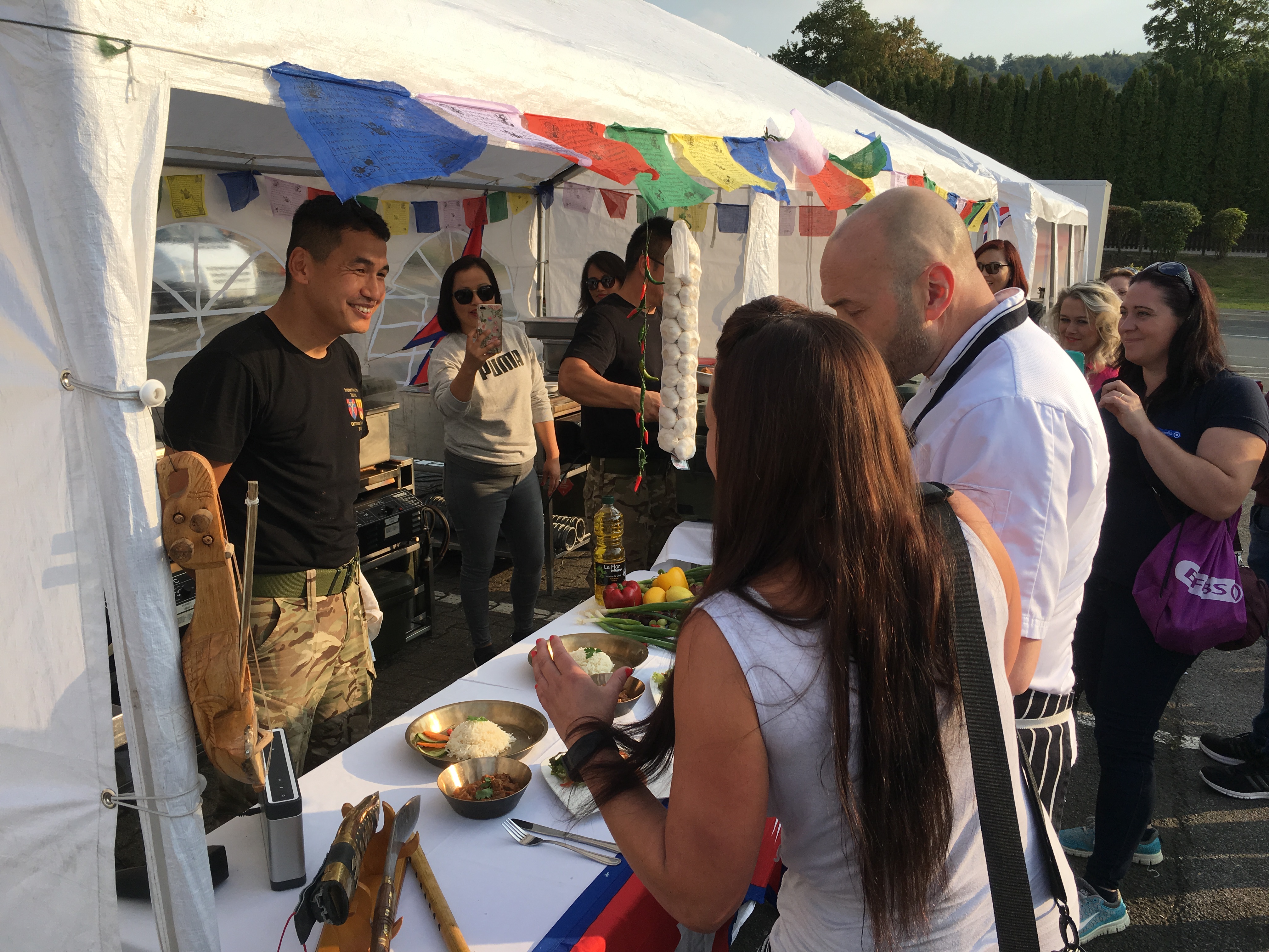 The Nepalese tent were crowned the winners with their traditional dish of pork momos