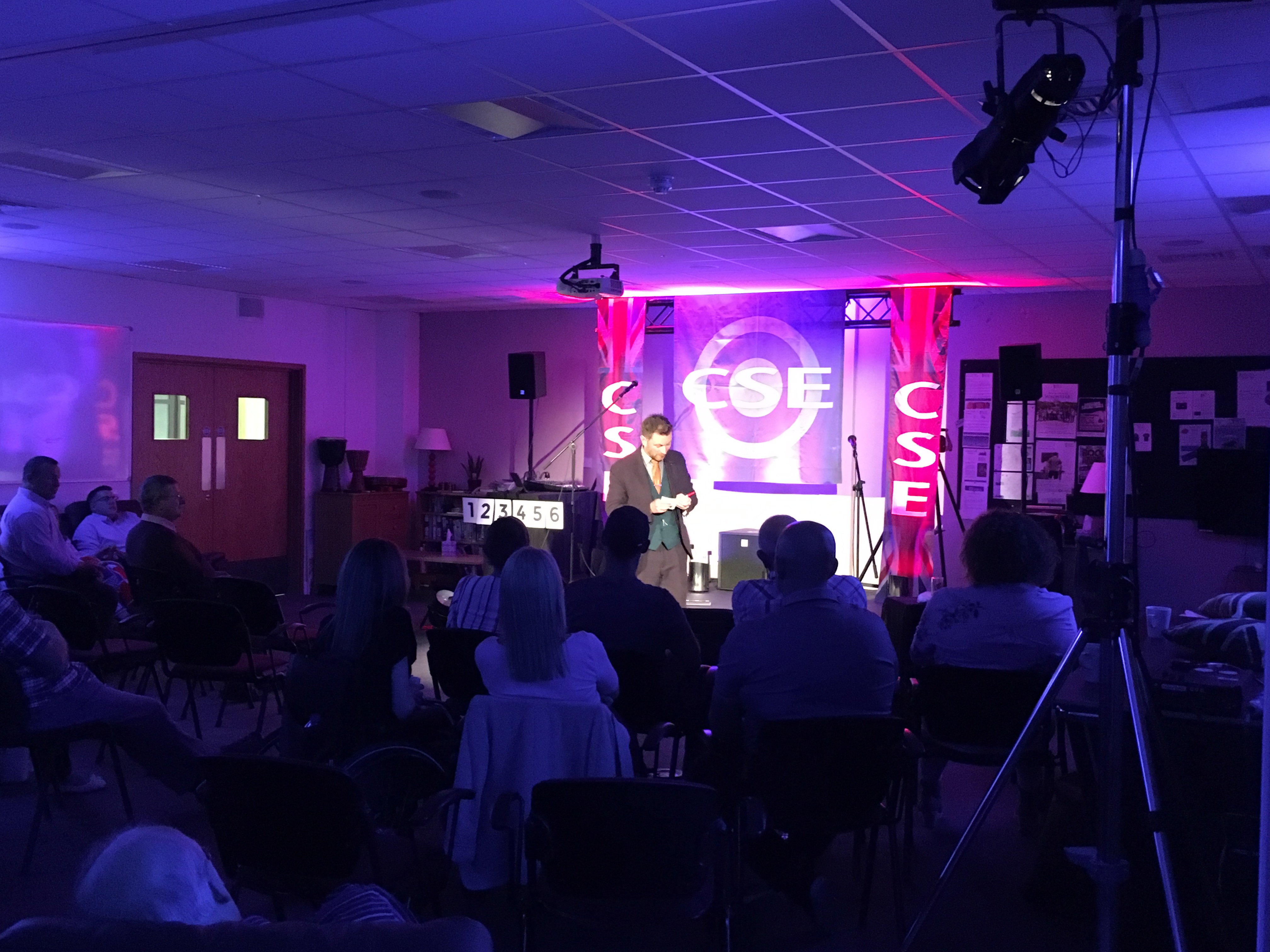 Steve Rowe amazed the crowd with his magic