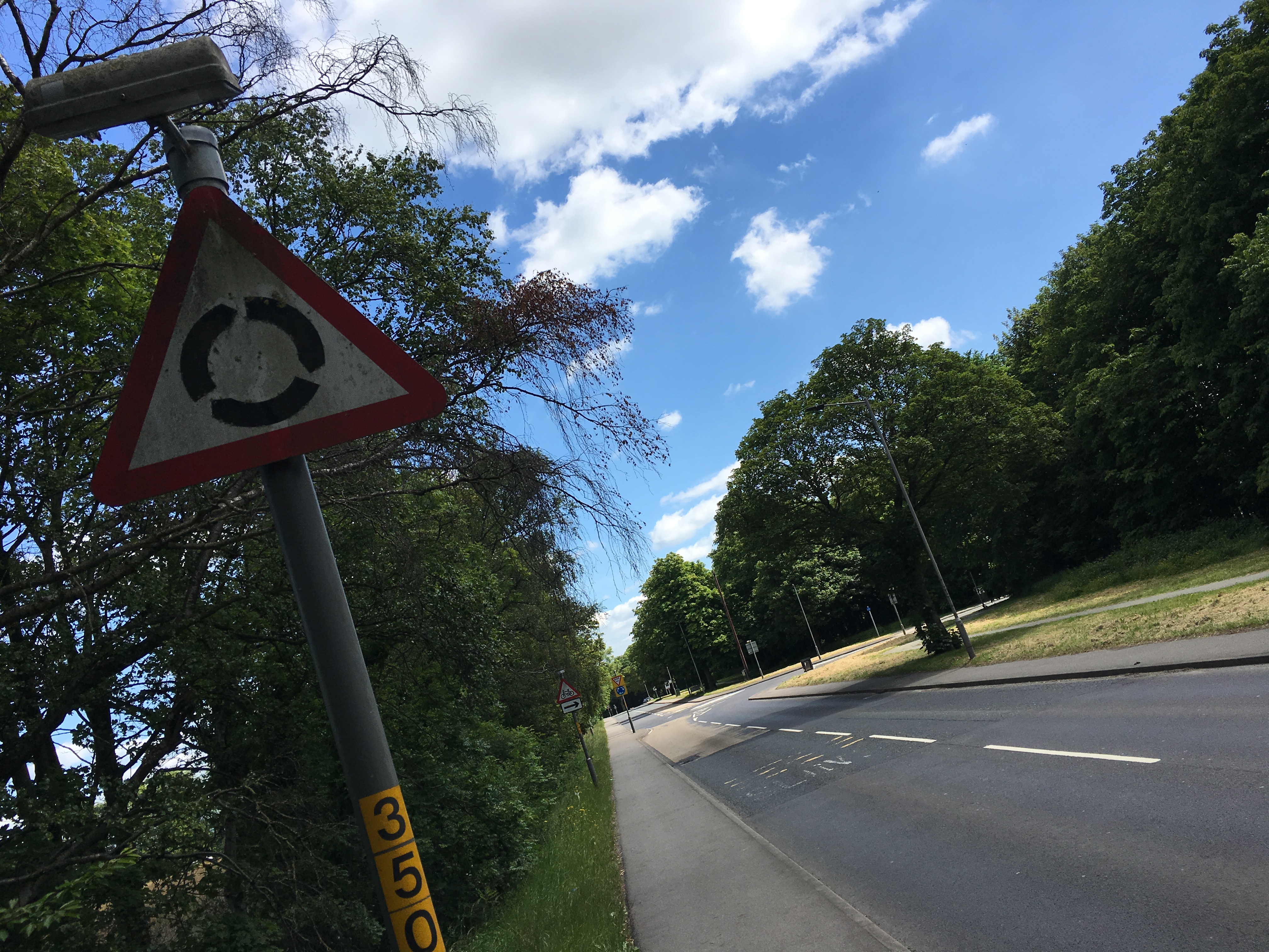 The mini roundabout in Colburn