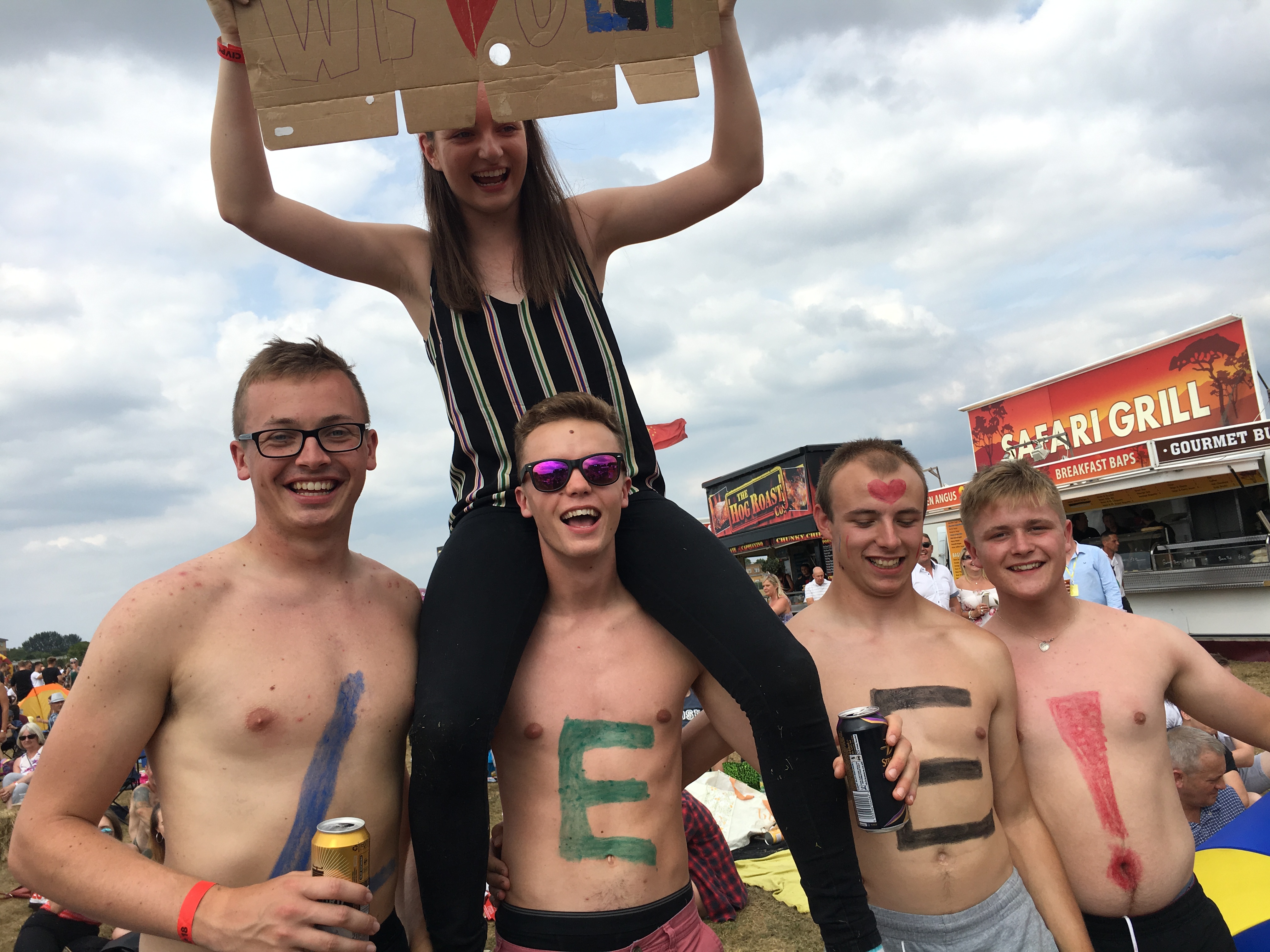 Fans cheer on Firing Blanks