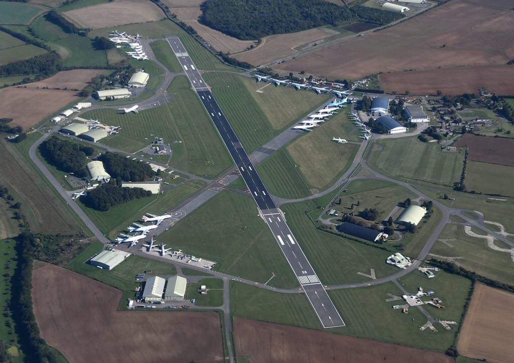 Cotswold Airport with the world's unwanted commercial aircraft on it's airfield. Credit: Cotswold Airport
