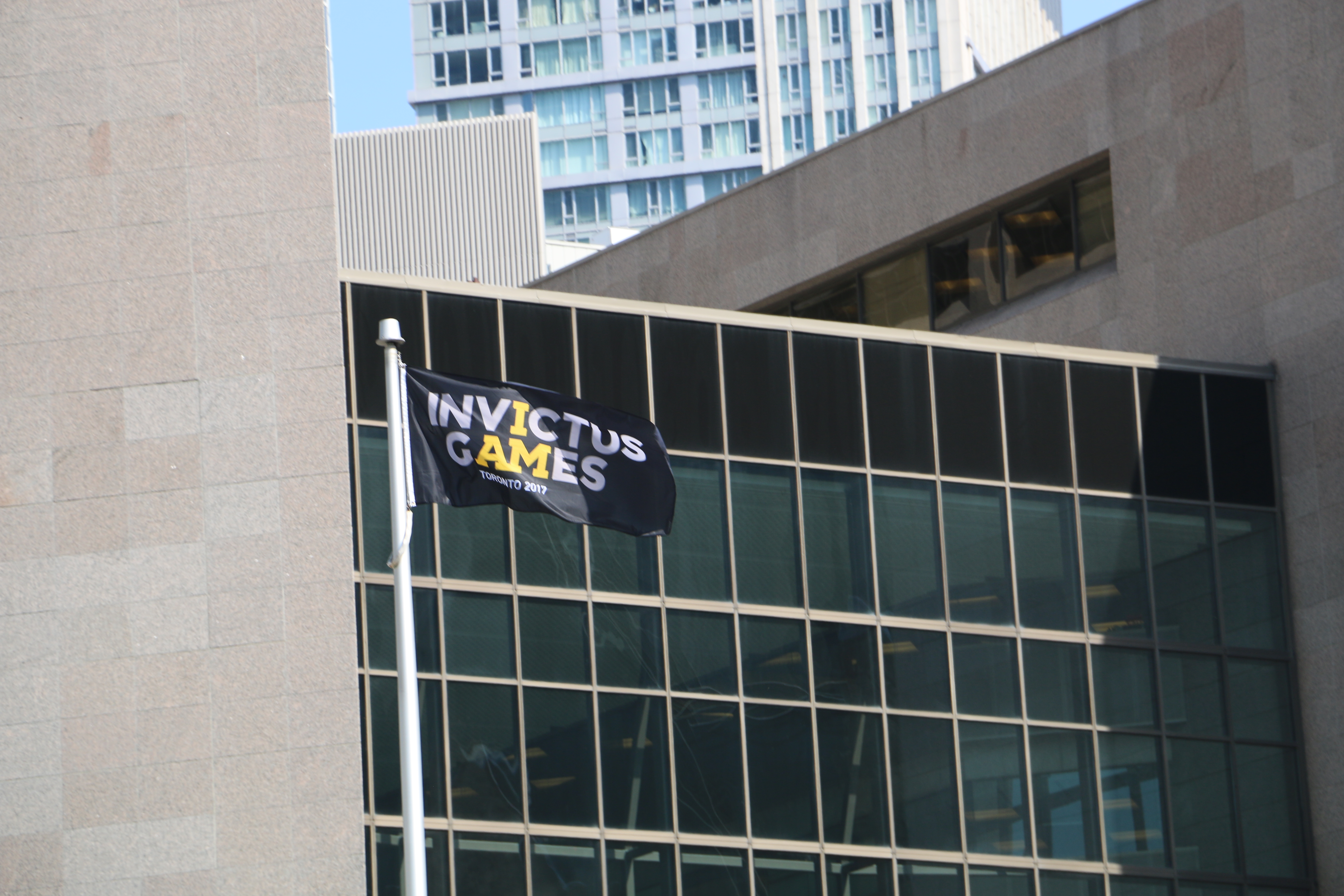 Invictus Games Flag Welcomed Home To Toronto Flag