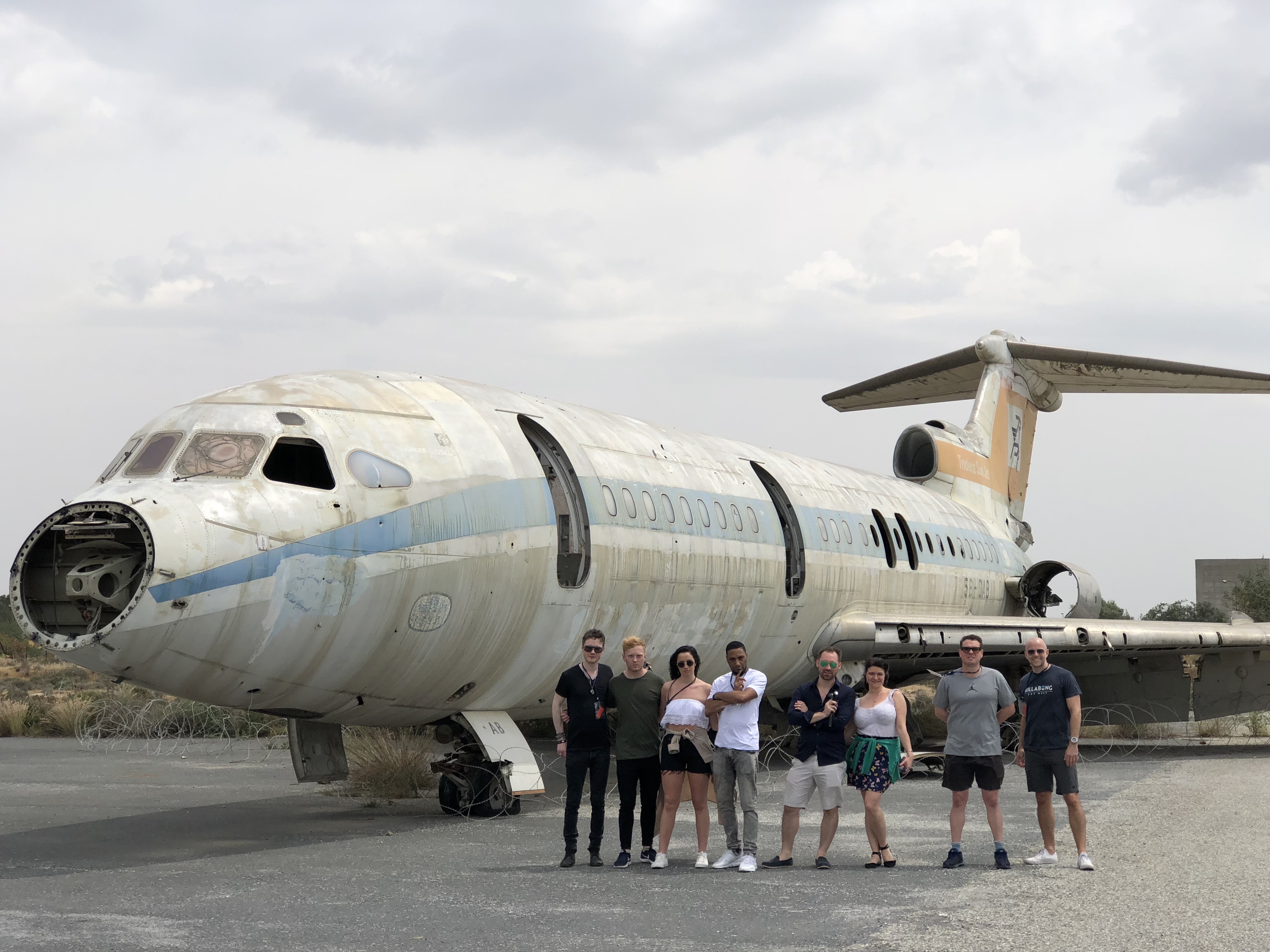 The CSE Cast at the abandoned Nicosia Airport