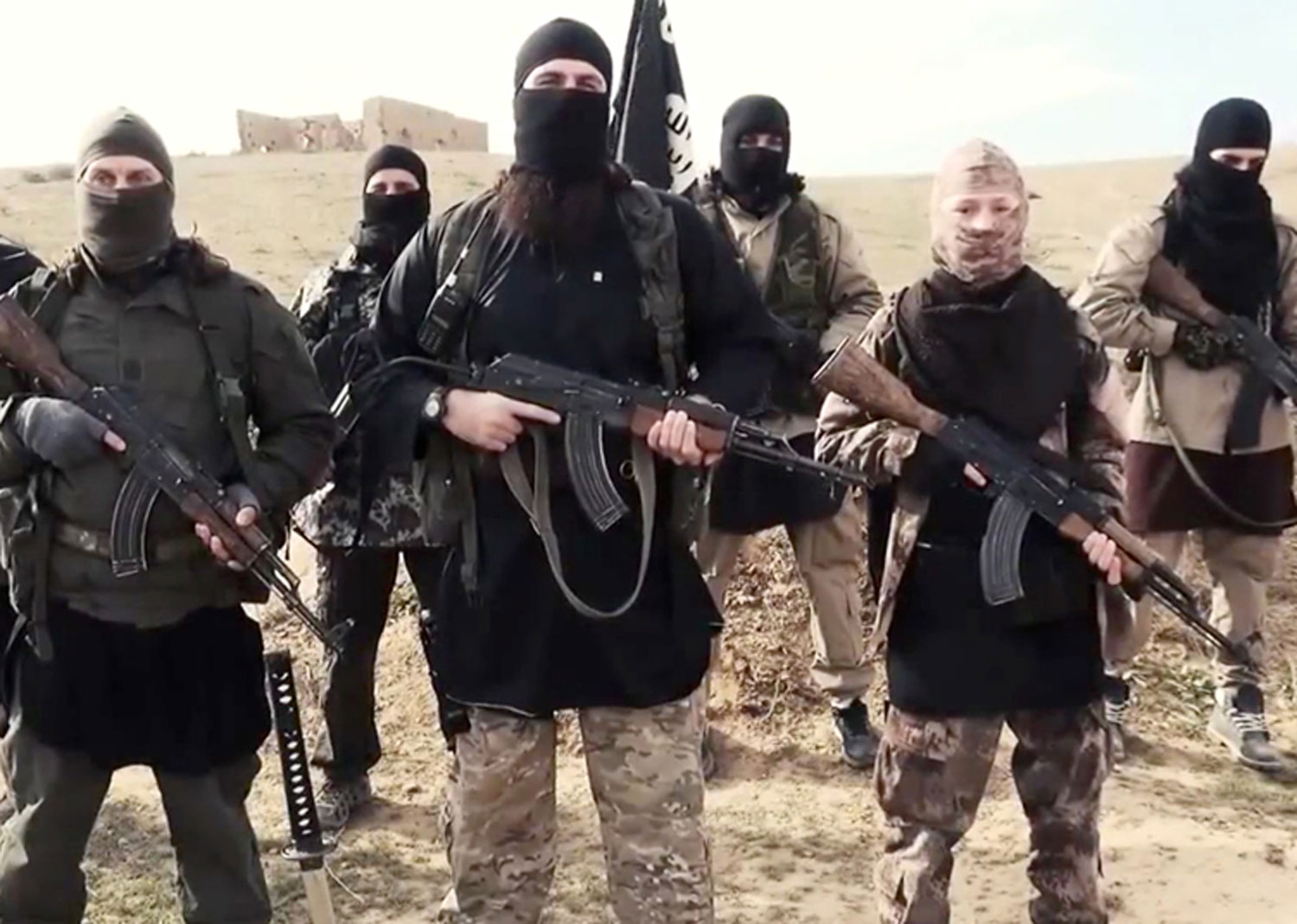 Islamic State fighters pose for photograph in June 2014 - Copyright: IS