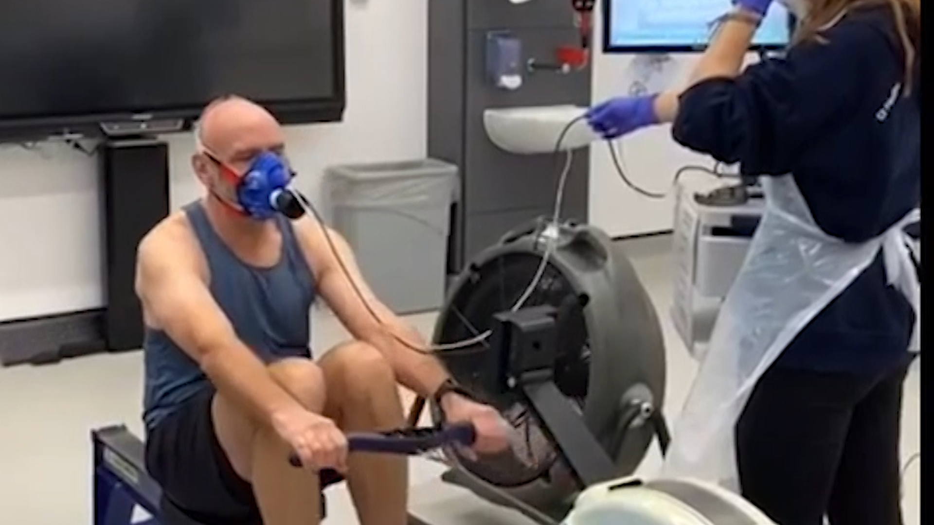 Ian Rivers trained with Leeds Beckett University to prepare for the challenge (Picture: Row Sentinel).