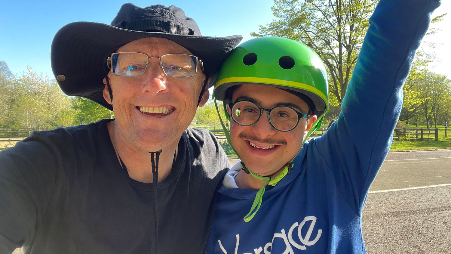 Ibrahim and Mike van Erp CREDIT CyclingMikey