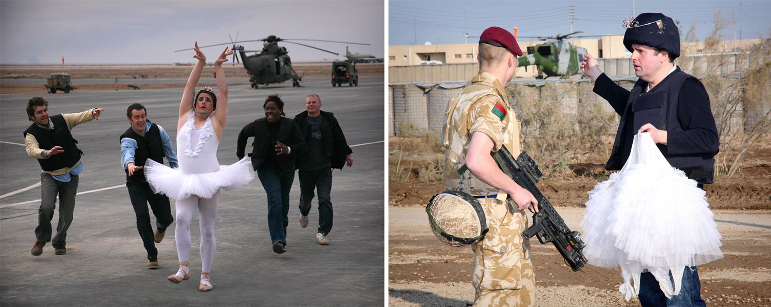 Iestyn Edwards ballerina Madame Galina Iraq 10 January 2006 CREDIT BFBS Live Events