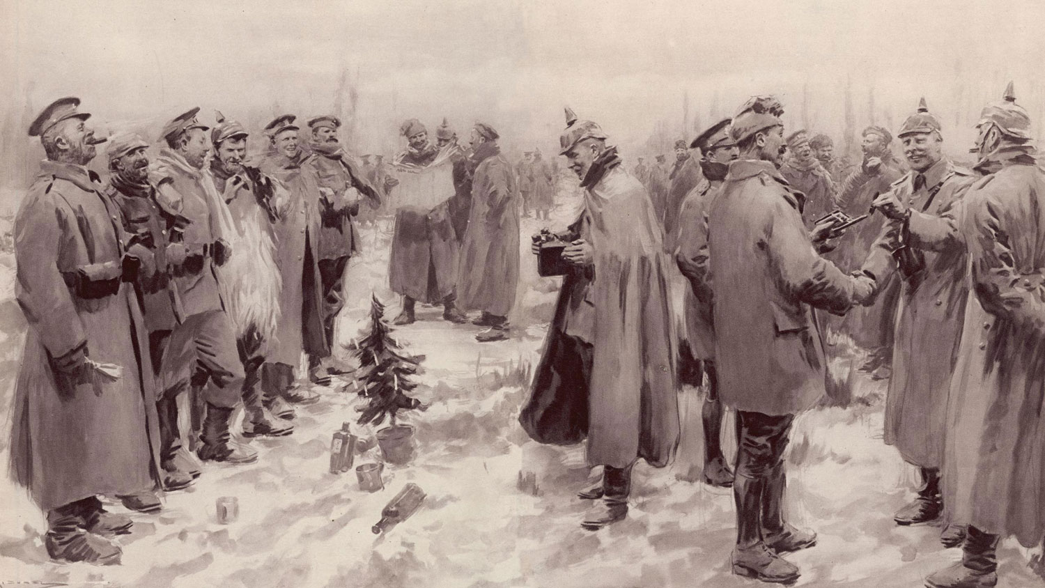 World War One football match