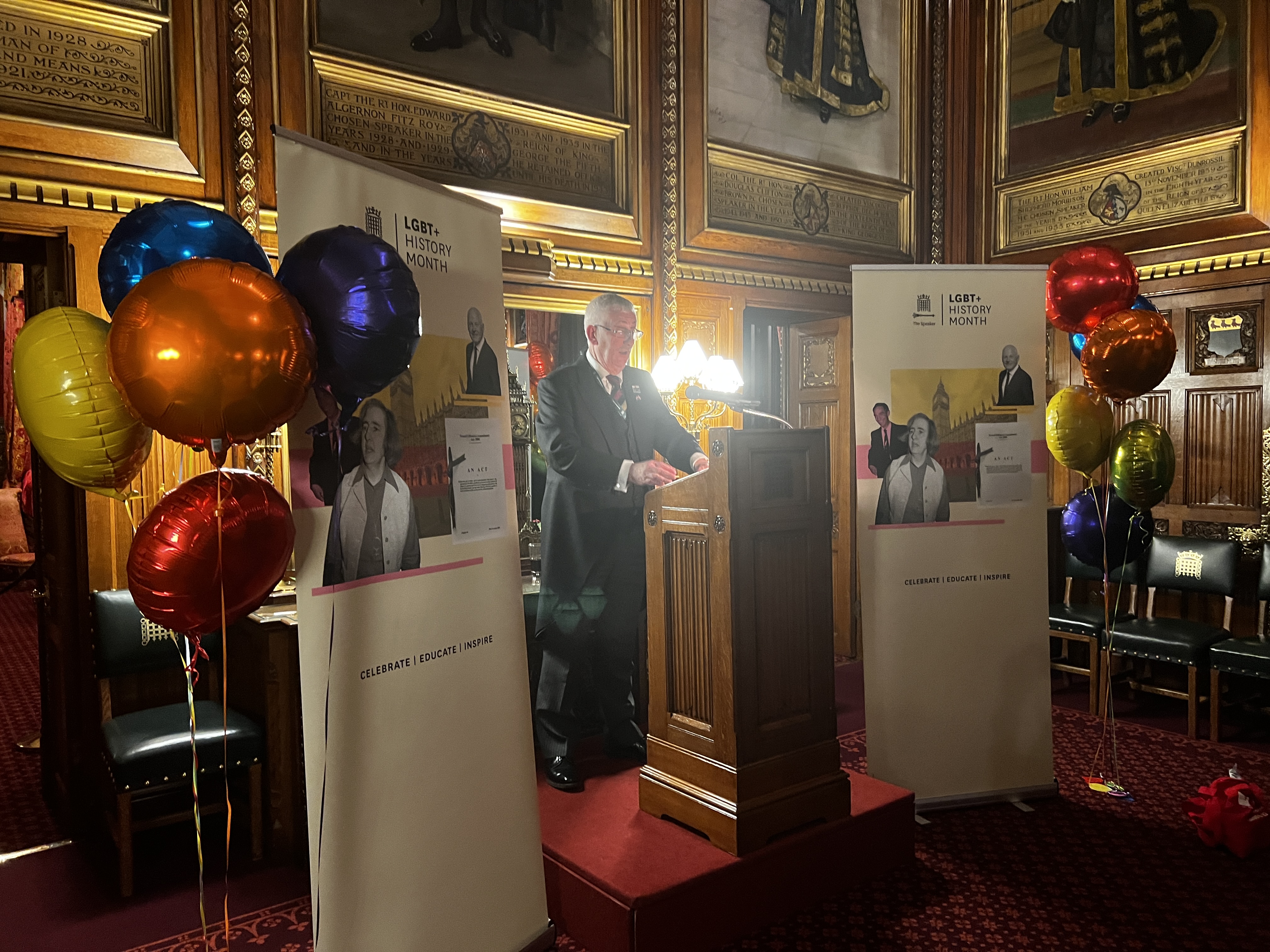 attending her first LGBT+ history month event where she was an honoured guest at Parliament.