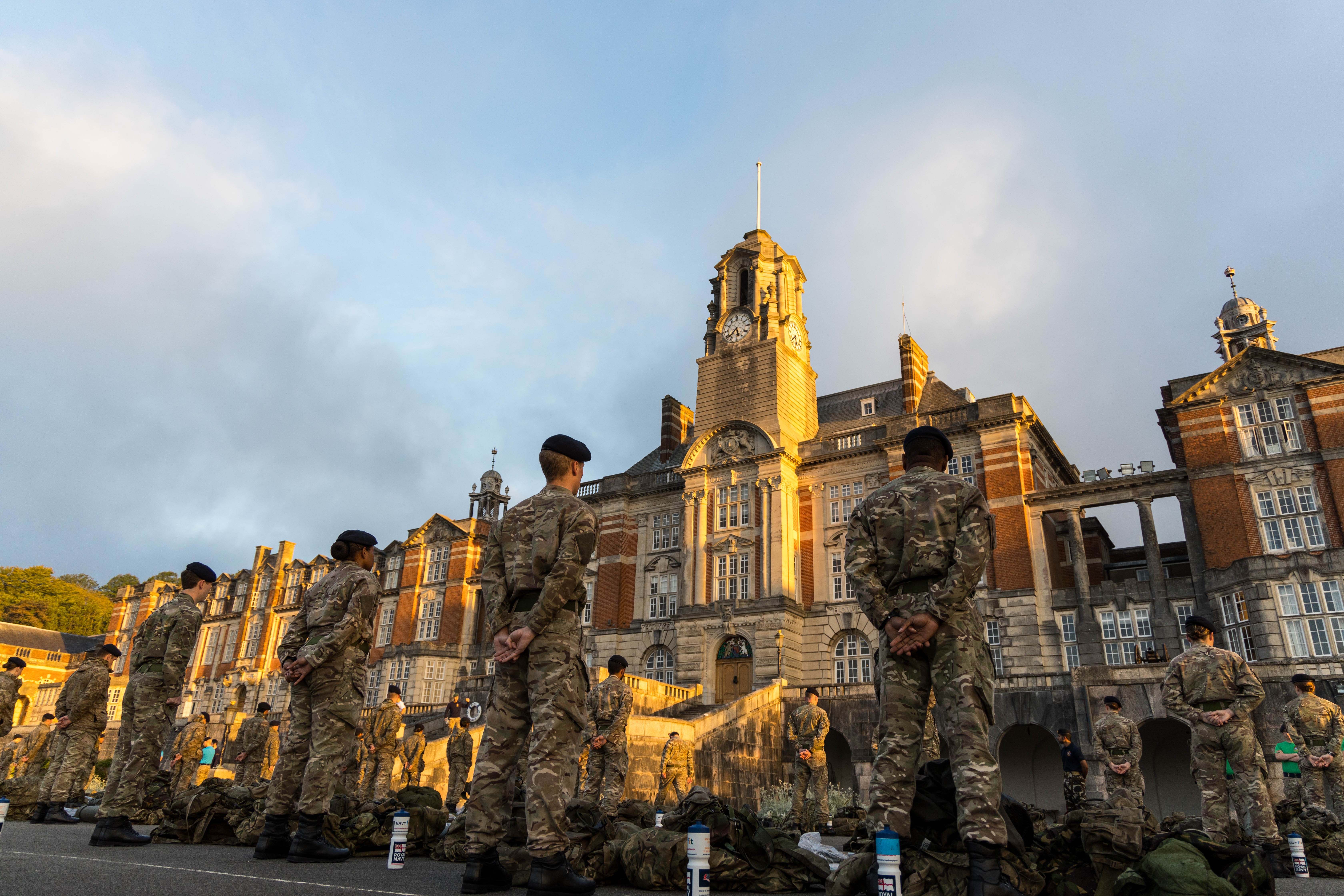 Cadets at Britannia Royal Naval College