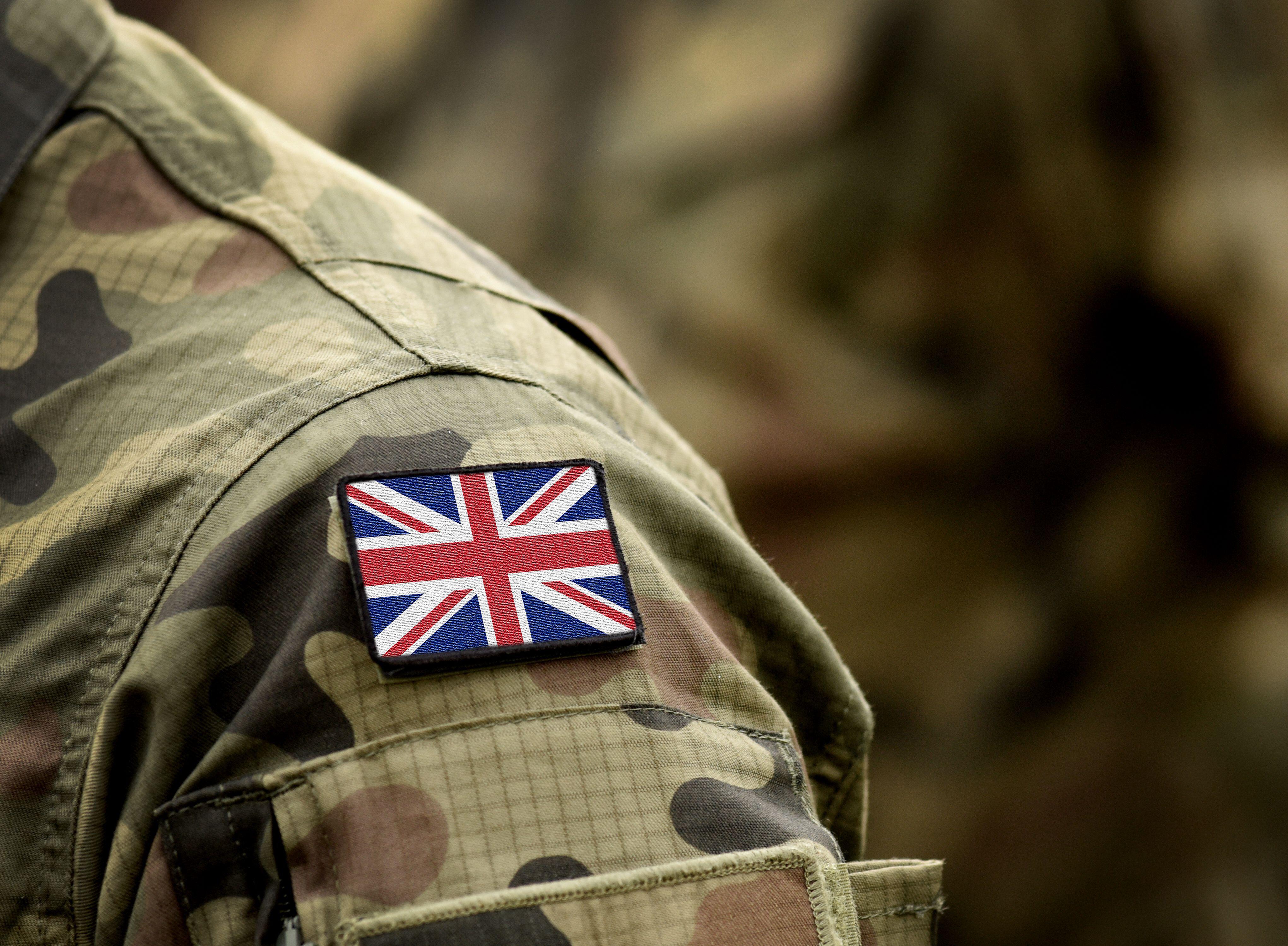 Flag of United Kingdom on military uniform (Picture: Alamy)