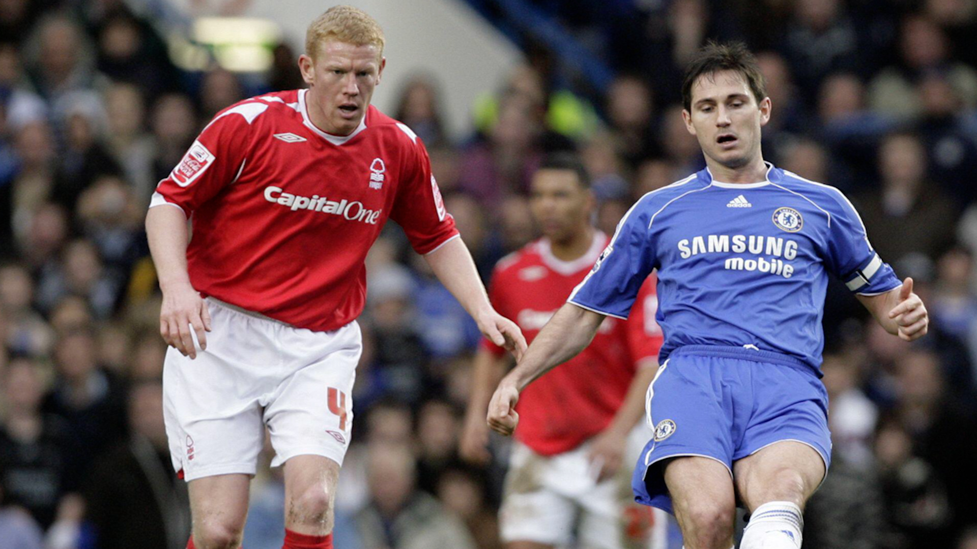 Image ID 2EEY805 Gary Holt Nottingham Forest against Frank Lampard 28012007 Credit Images Henry Browne Alamy Stock Photo.jpg
