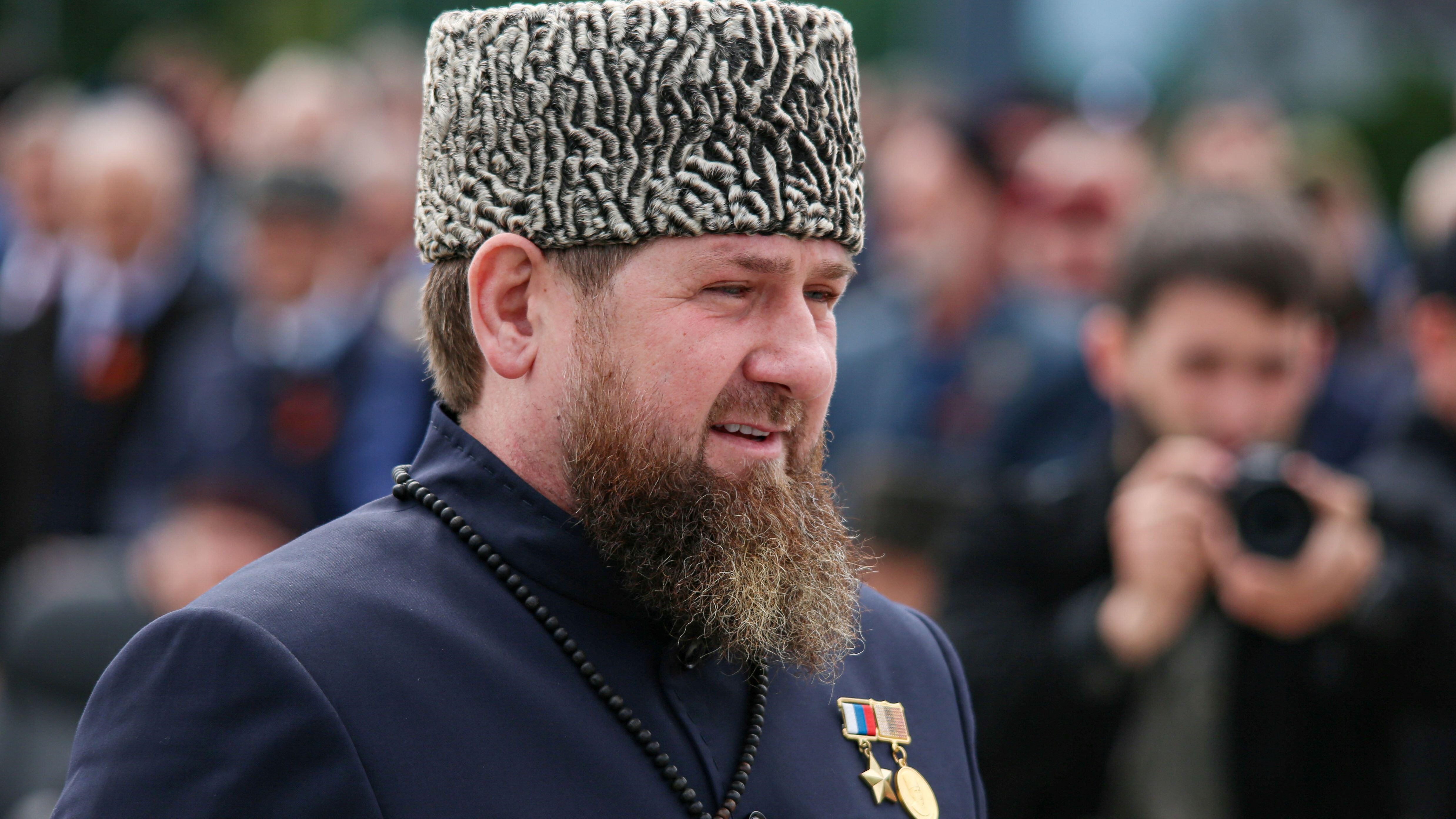 Image ID 2J7GN05 Head of the Chechen Republic Ramzan Kadyrov attends a military parade on Victory Day 09052022 Credit REUTERS,Alamy Stock Photo.jpg