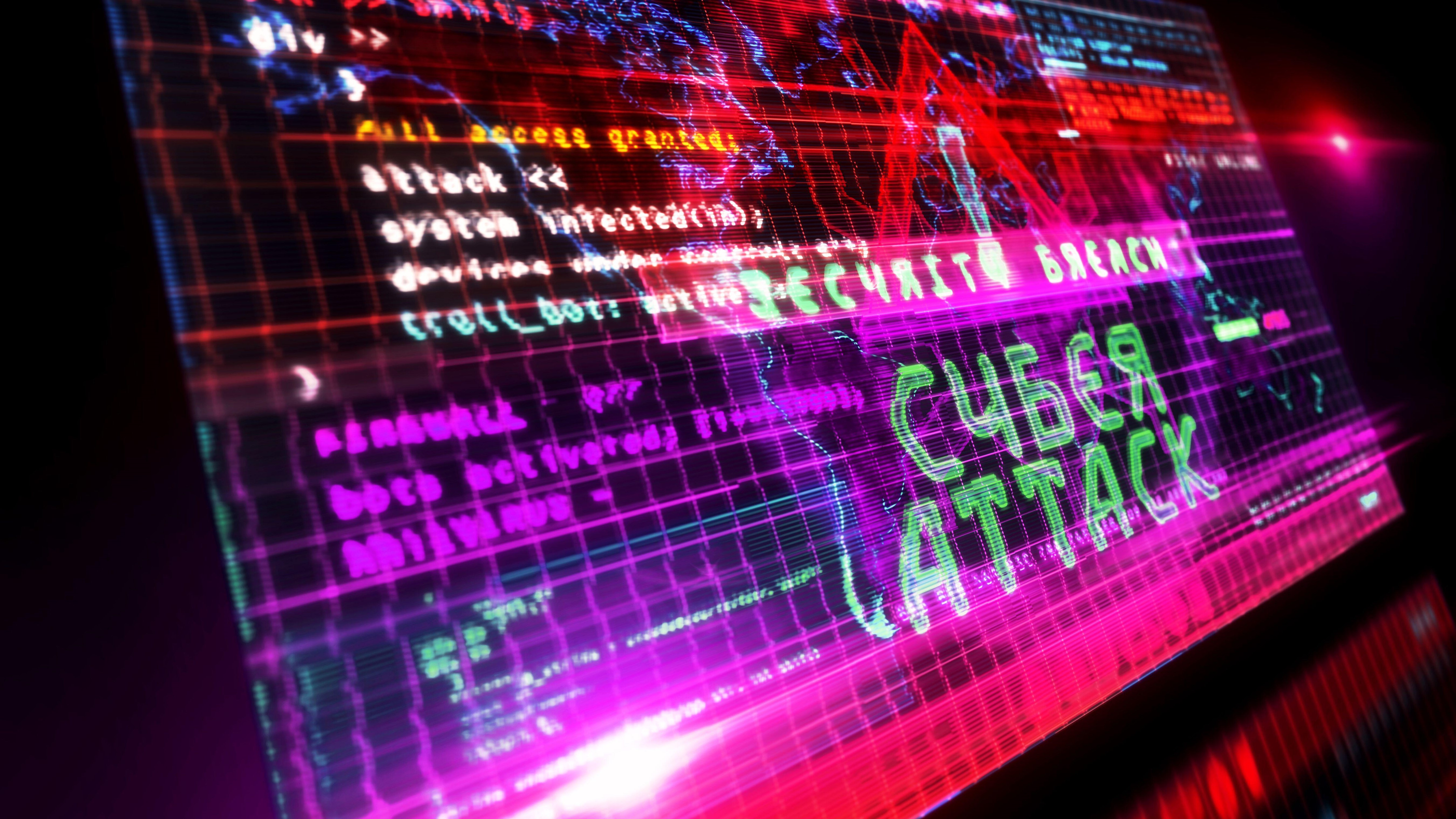 Cyberattack on computer screen (Picture: Alamy Stock Photo).