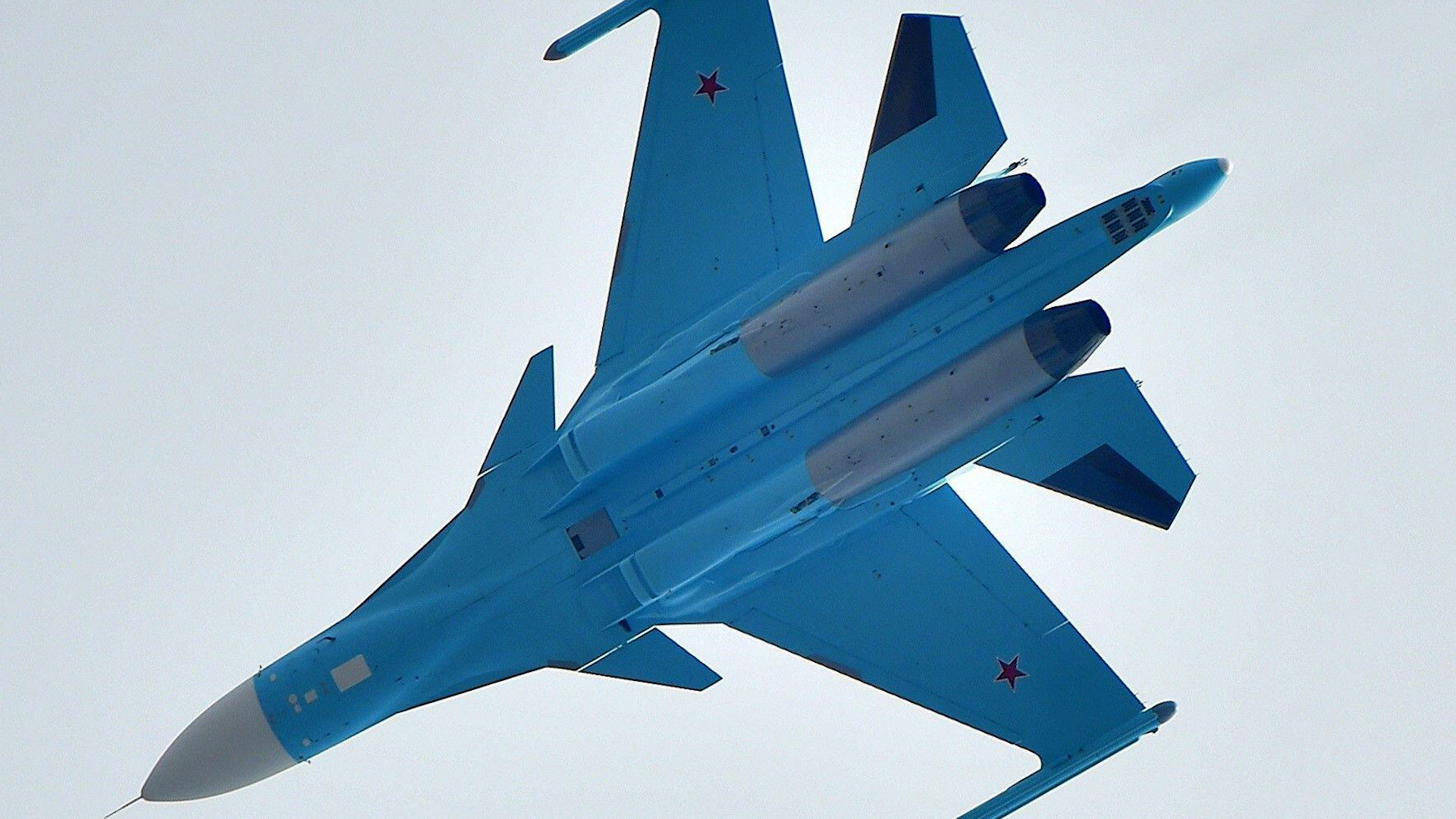 Russian Su-34 fighter-bomber aircraft seen in the skies over Russia EXP 231124 090523 CREDIT Vlad Nekrasov, Kommersant, Sipa USA, Sipa US, Alamy Live