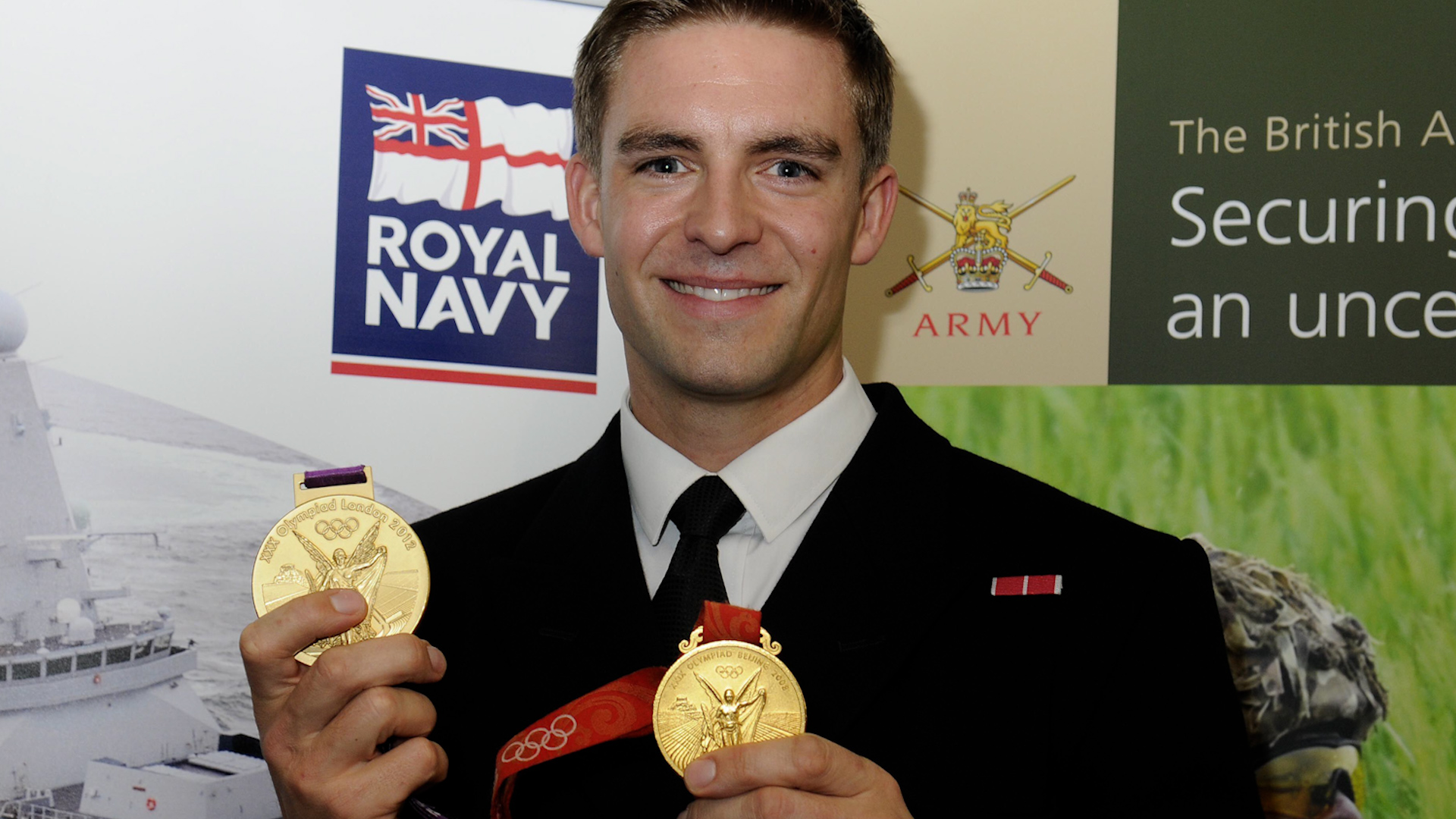 Image ID 2R47M5W Lt Pete Reed, Rowing dougle-gold medallist, at the Brand Licensing Europe 2012 16102012 CREDIT Alamy, Landmark Media EXP 23112024.jpg