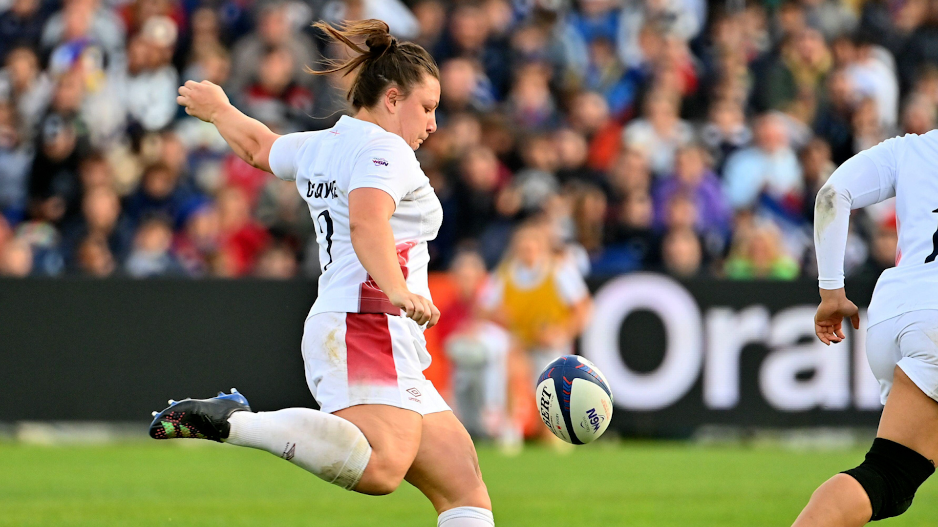 Image ID 2X3JTFM Amy Cokayne Guinness Women's Six Nations match at the Stade Chaban-Delmas in Bordeaux 27042024 CREDIT PA Images, Alamy