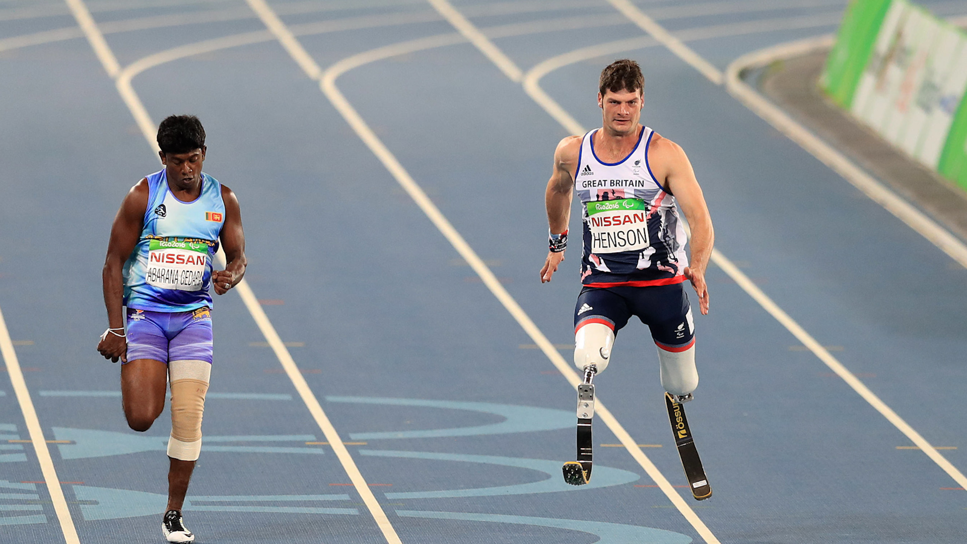 Image ID GW3RCW Dave Henson right competing at the Paralympic Games in Rio 2016 CREDIT PA Alamy Stock Photo EXP 23112024.jpg