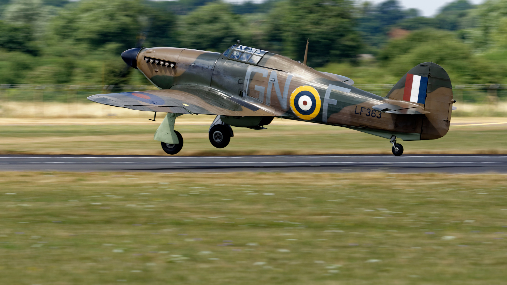 Hurricane aircraft from the Battle of Britain Memorial Flight