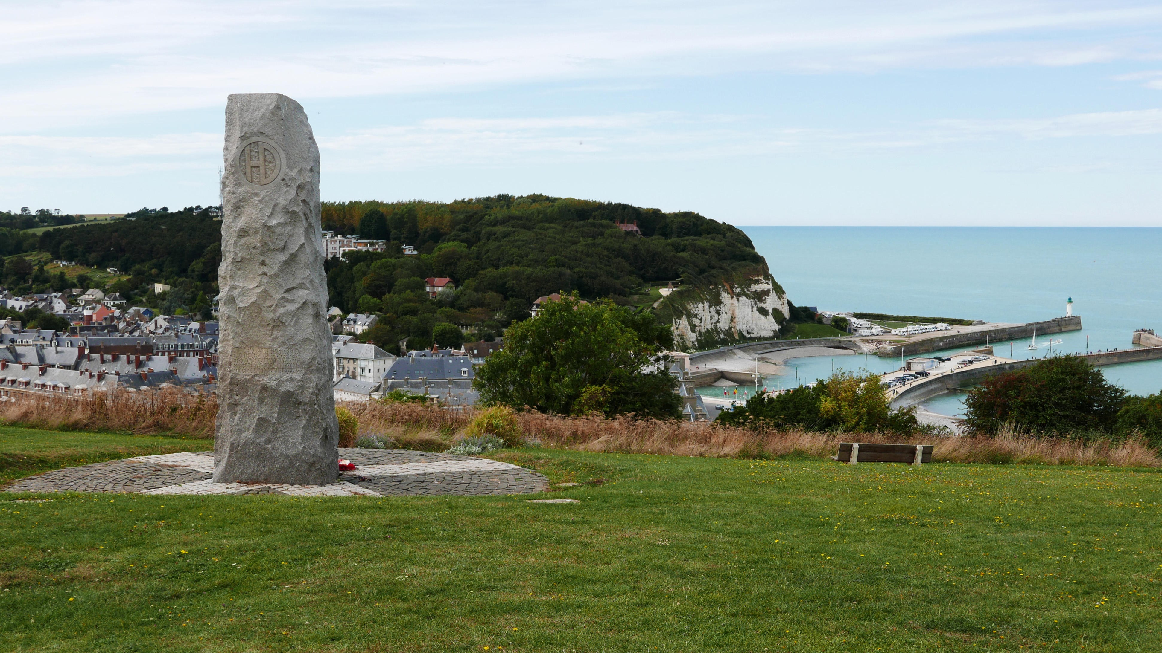 Image ID PXJB6A Second World War Saint-Valery-en-Caux, 51st Highland Division memorial NO REUSE CREDIT claude thibault Alamy Stock Photo