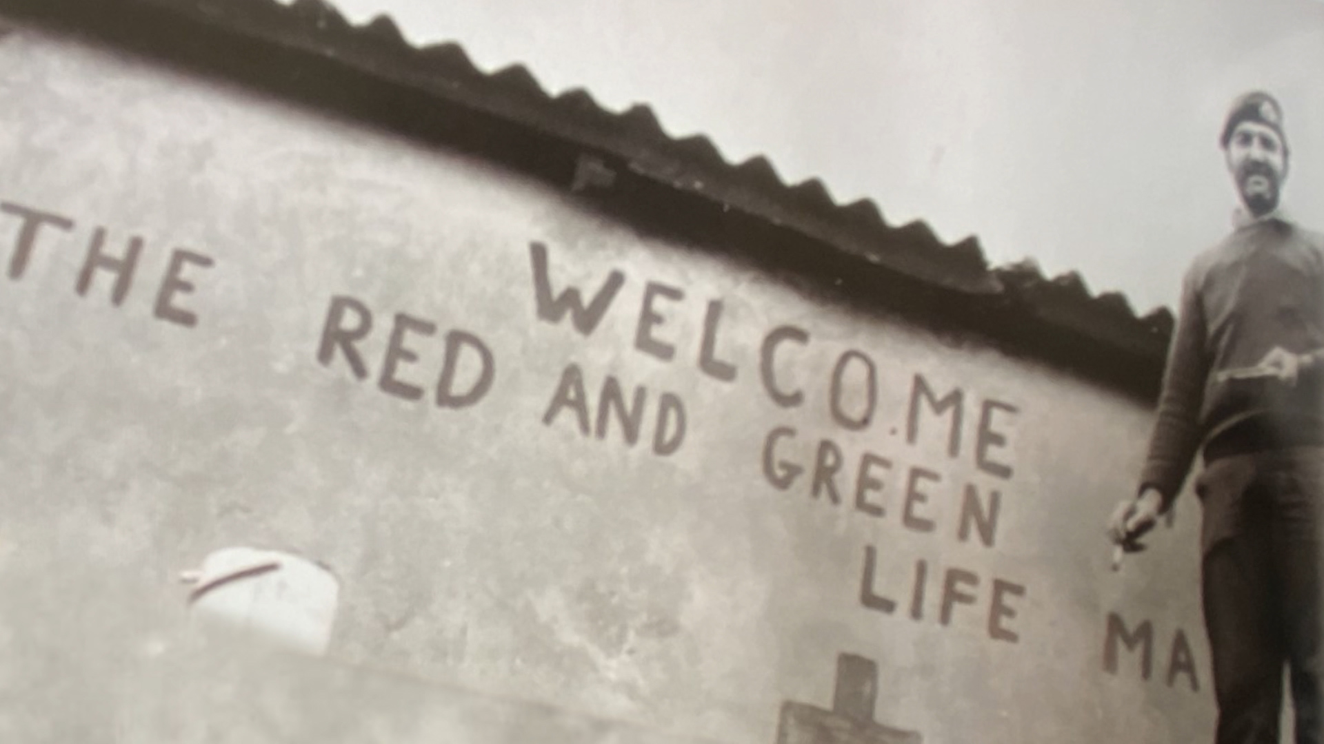 Mr Giles was tasked with defending the Red and Green Life Machine during the Falklands War (Picture: Jim Giles).