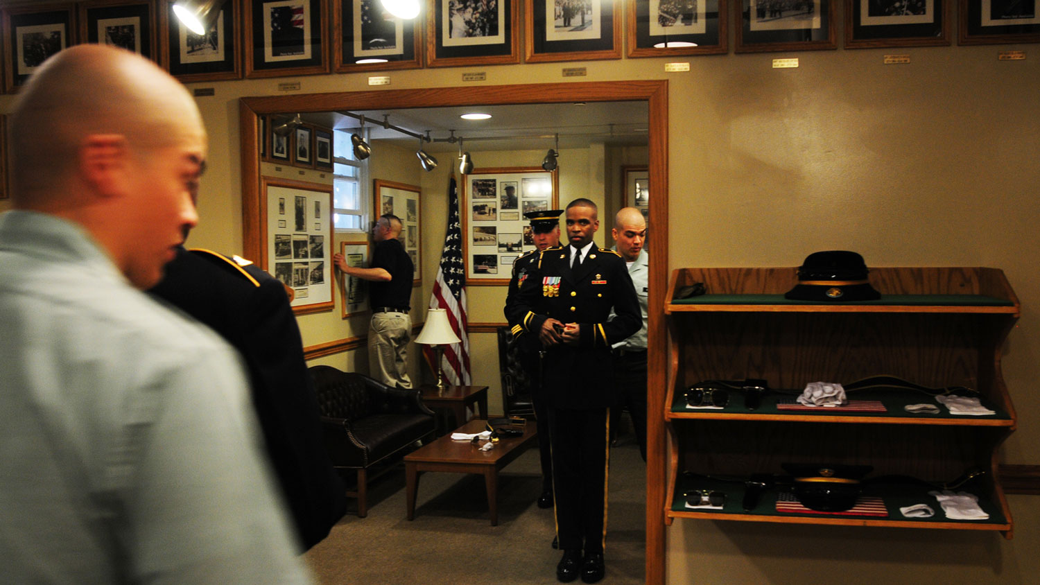 Image ID 279814 Tomb Guards prepare to start their Changing of the Guard shift at Arlington National Cemetery on 30 April 2010 CREDIT US Army