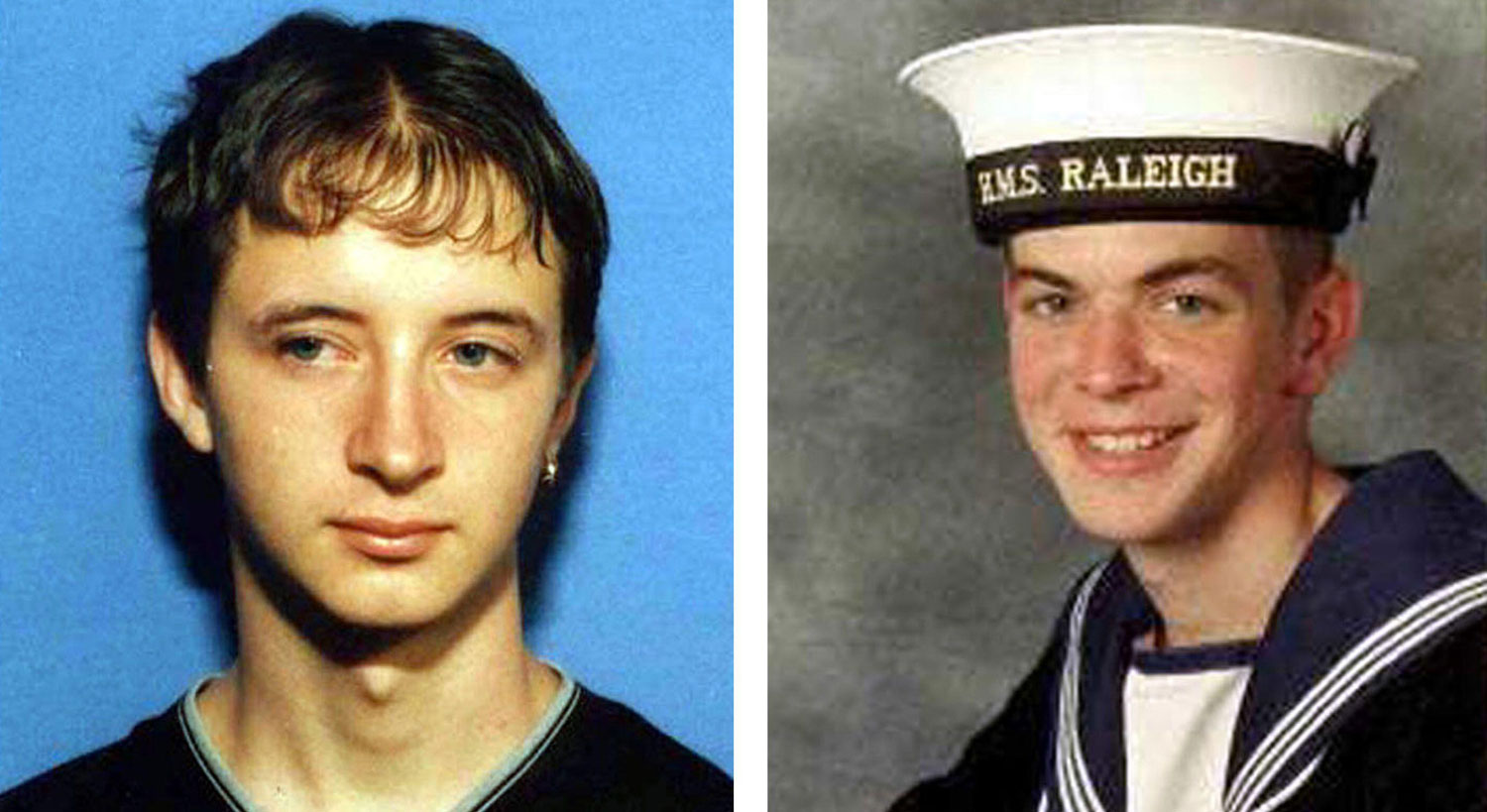 Sion Jenkins (L) and Nicholas Wright were both killed on 12 December - the same day of the month Mr Parkes went missing (Picture: PA/Alamy)